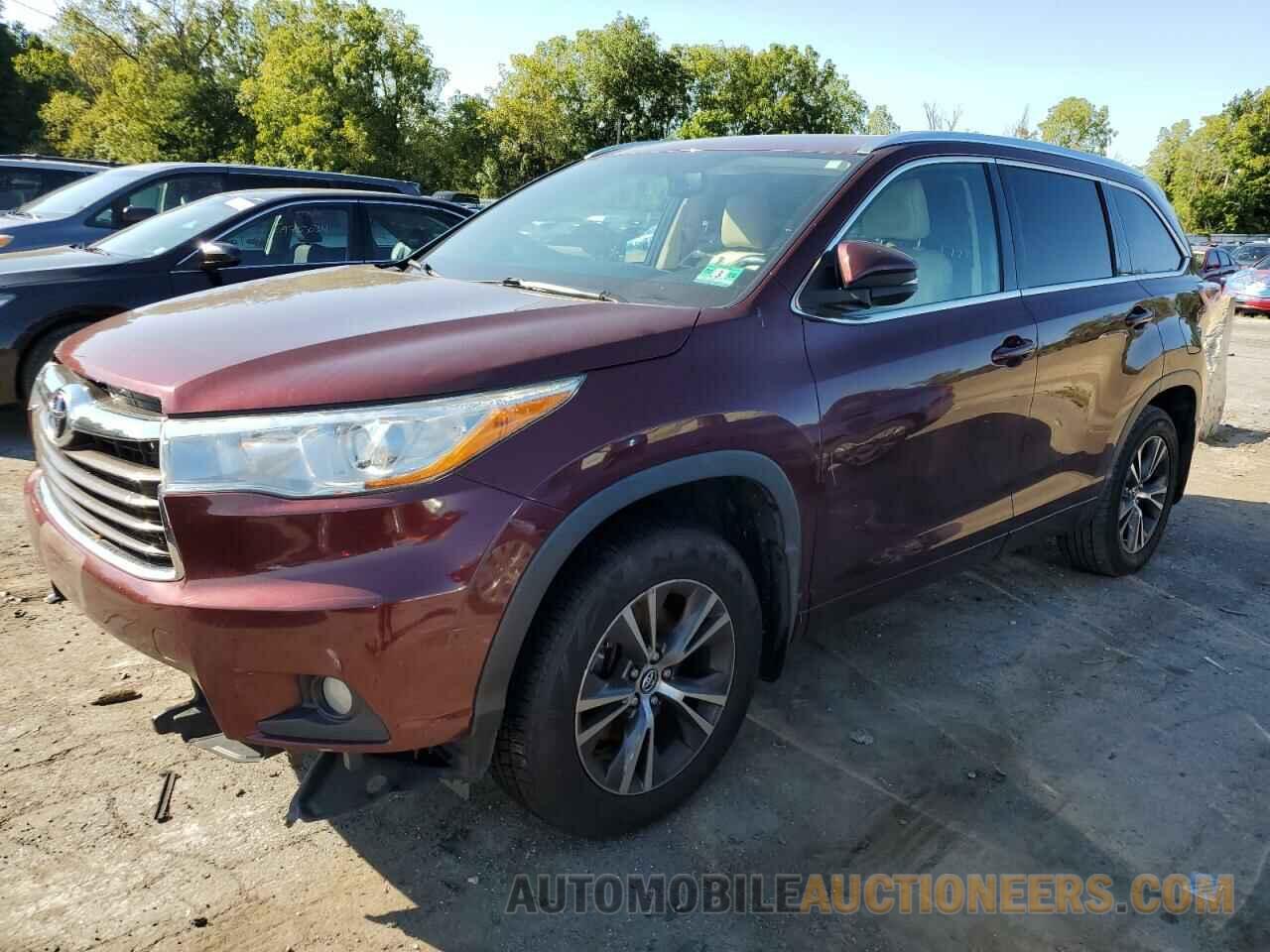 5TDJKRFH4GS340288 TOYOTA HIGHLANDER 2016