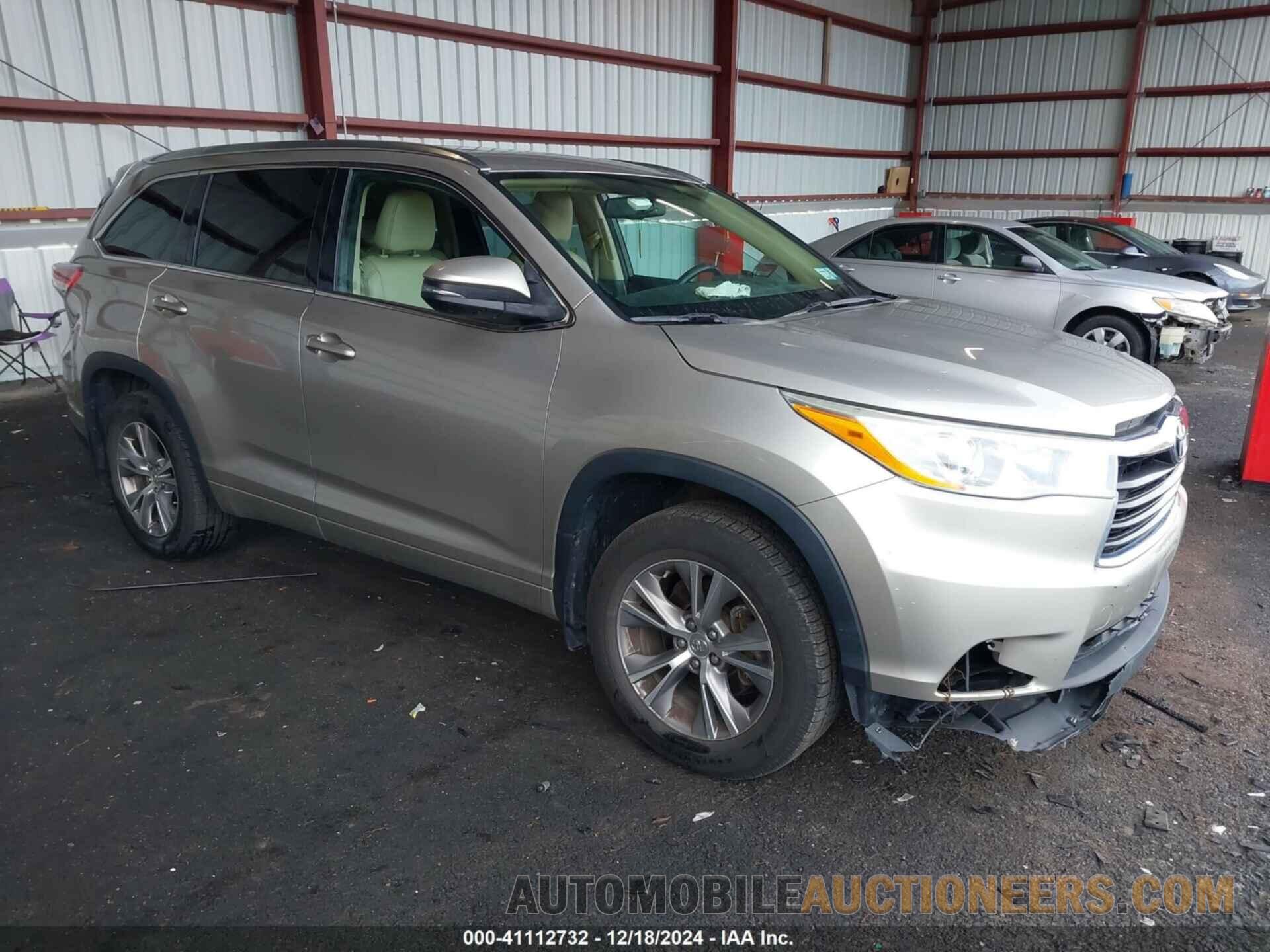 5TDJKRFH5ES023911 TOYOTA HIGHLANDER 2014