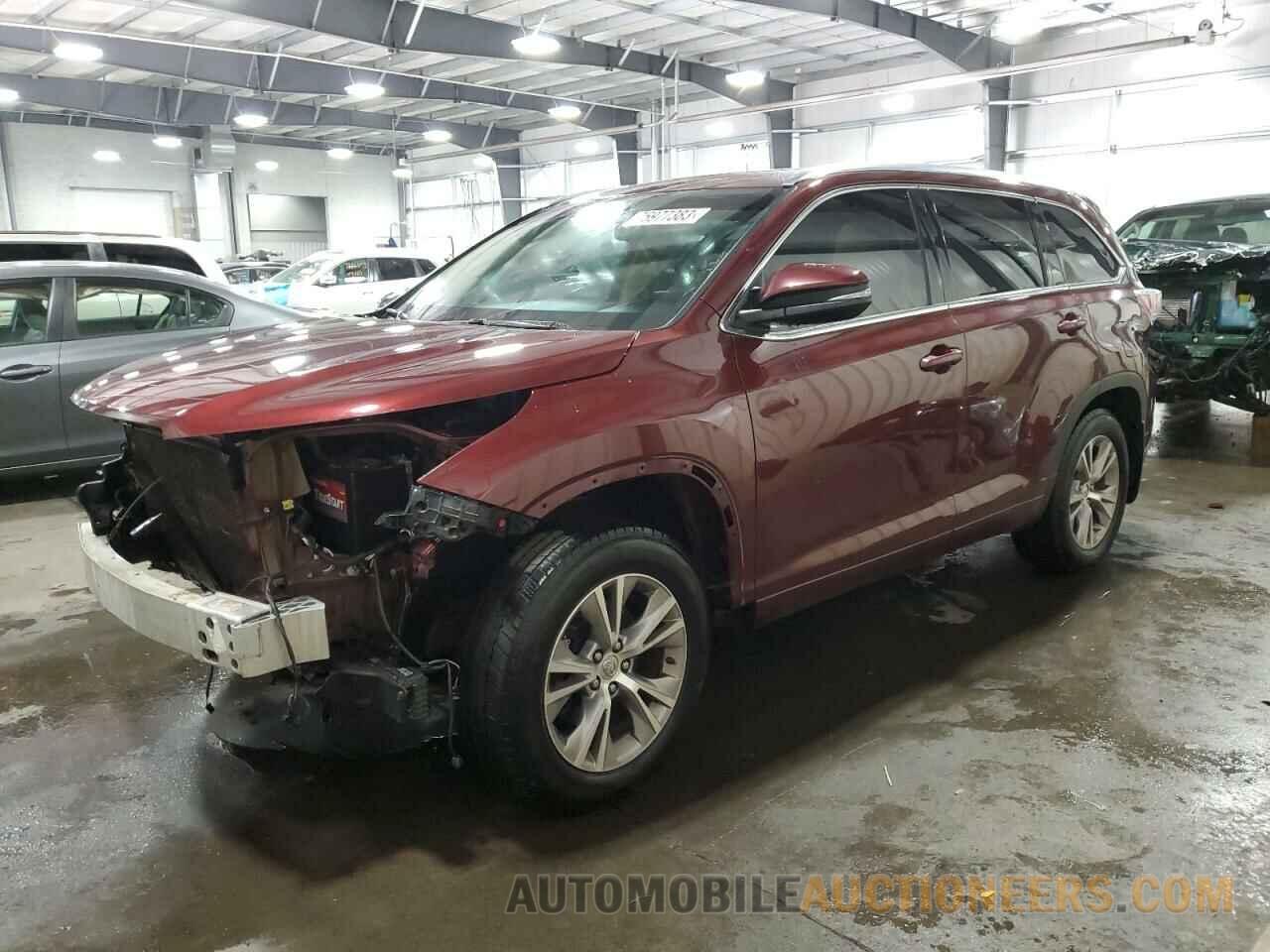 5TDJKRFH5FS077792 TOYOTA HIGHLANDER 2015