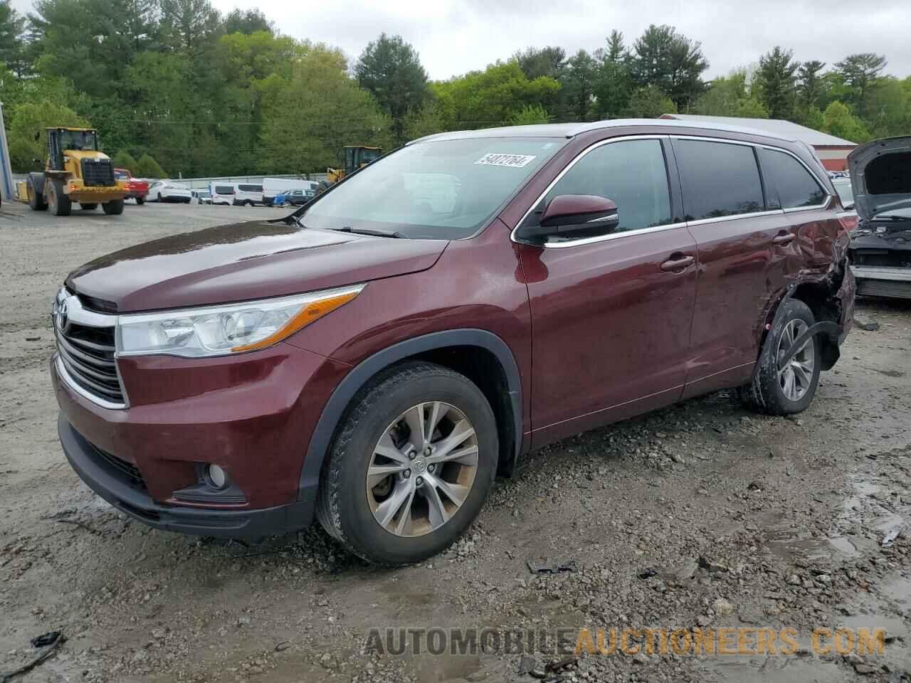 5TDJKRFH5FS103887 TOYOTA HIGHLANDER 2015