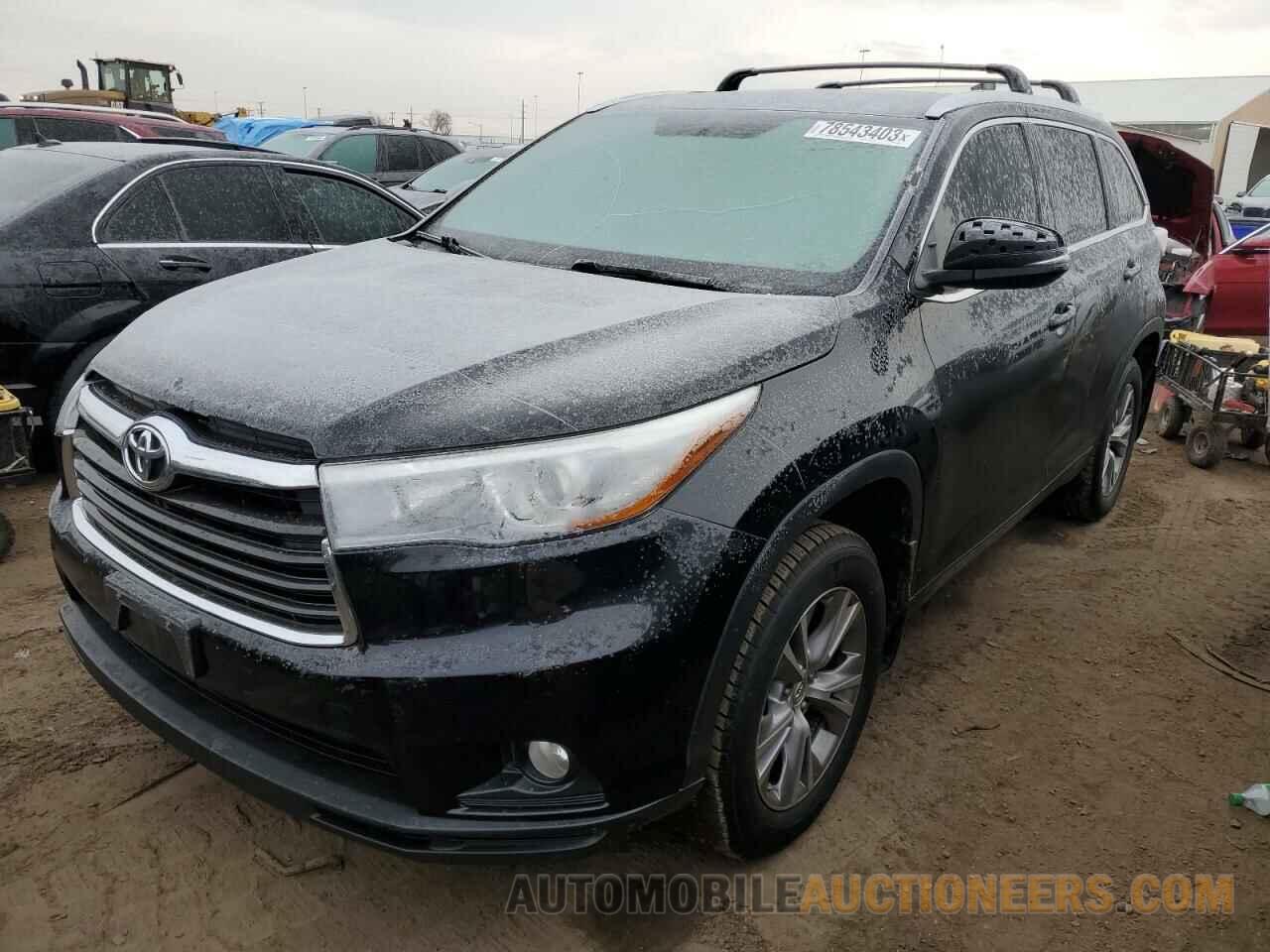 5TDJKRFH5FS145170 TOYOTA HIGHLANDER 2015