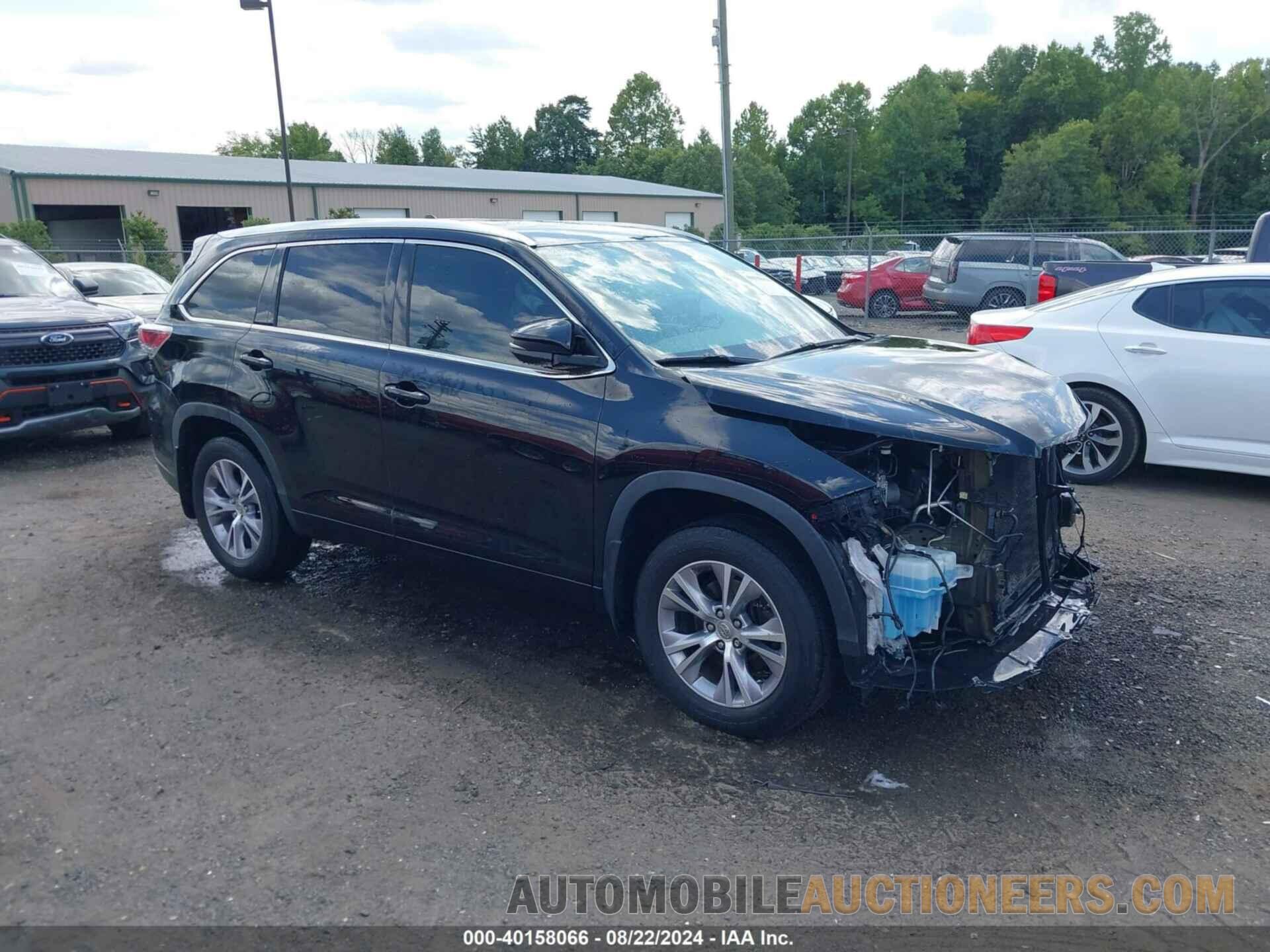 5TDJKRFH5FS153950 TOYOTA HIGHLANDER 2015