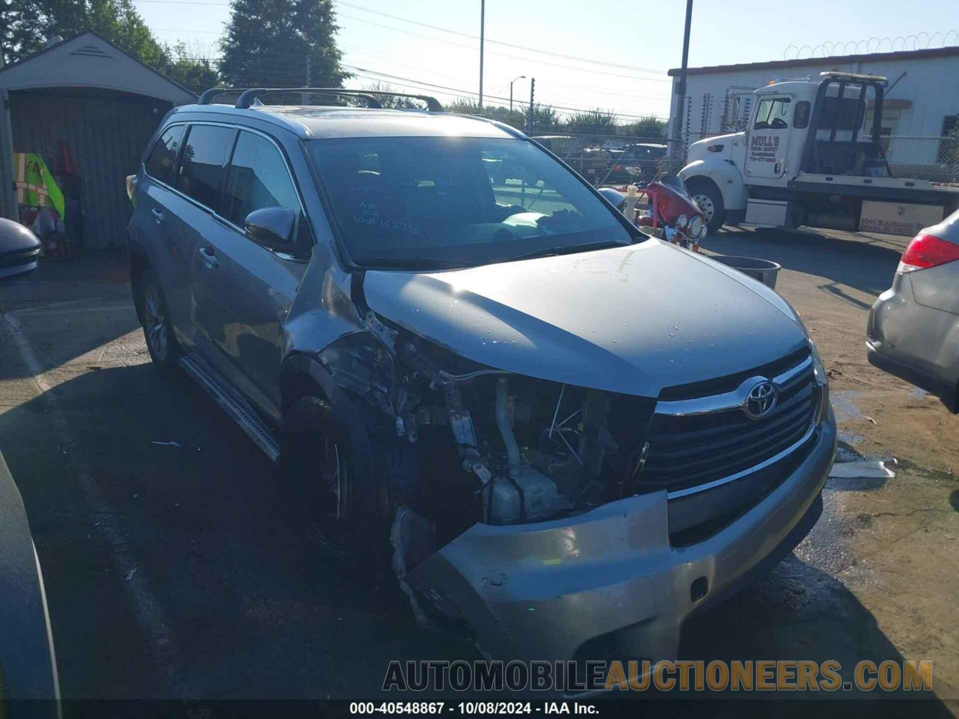 5TDJKRFH5FS162745 TOYOTA HIGHLANDER 2015