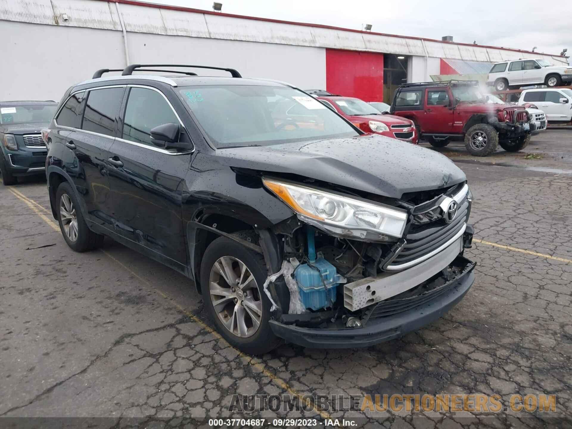 5TDJKRFH5FS163913 TOYOTA HIGHLANDER 2015