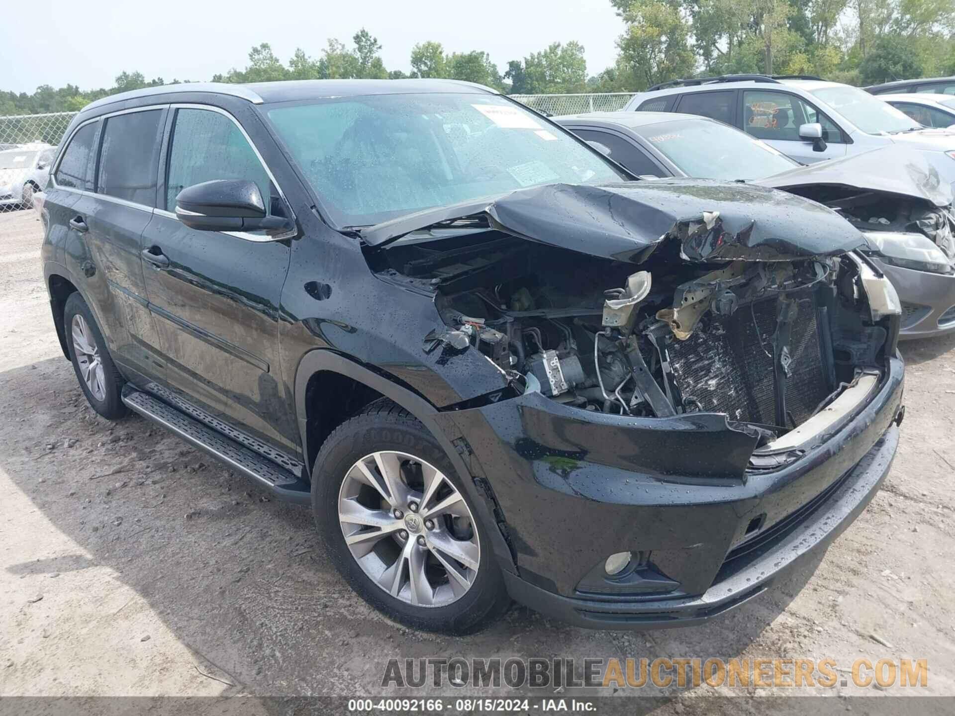 5TDJKRFH5FS183241 TOYOTA HIGHLANDER 2015