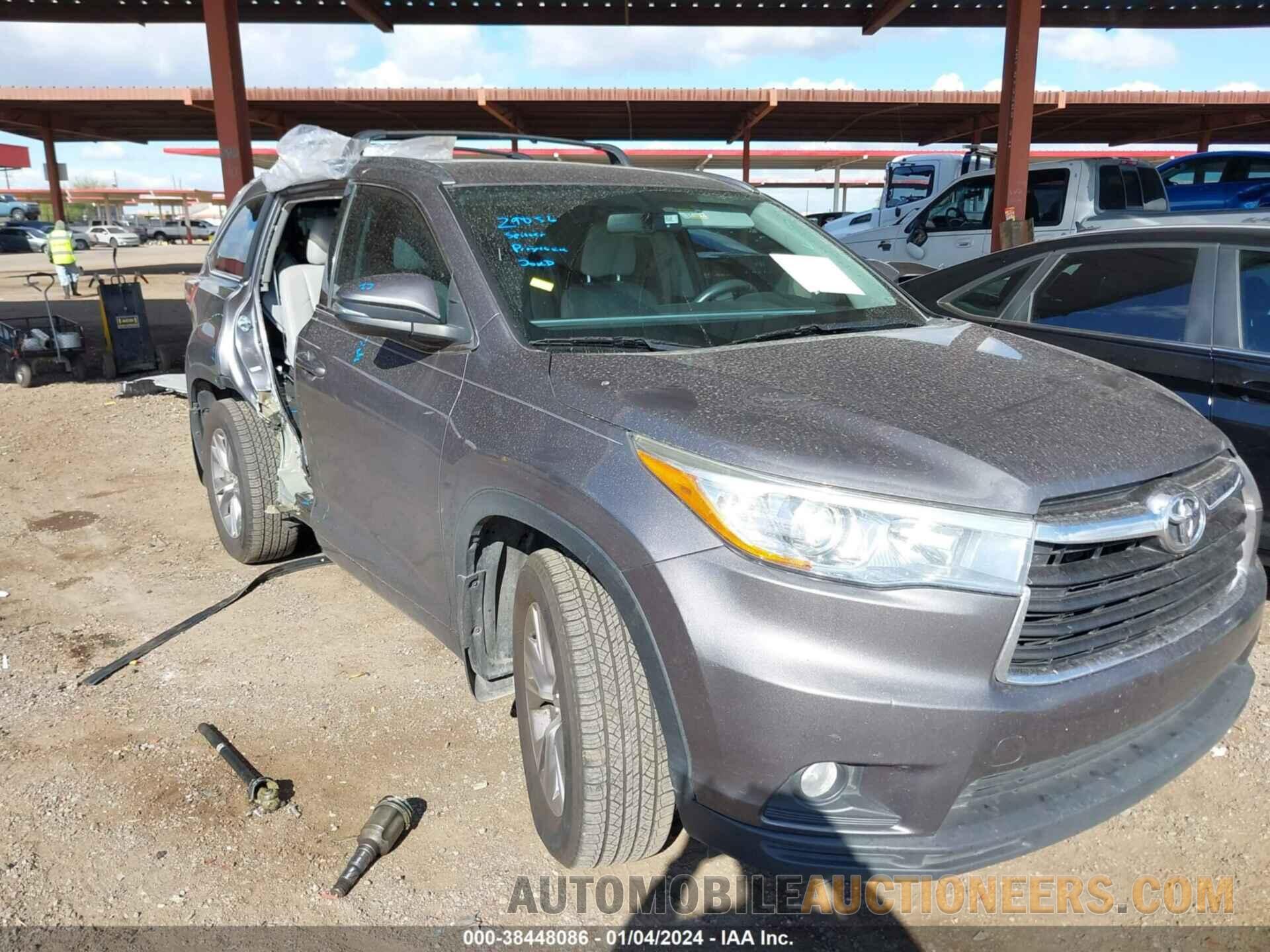 5TDJKRFH5FS194062 TOYOTA HIGHLANDER 2015