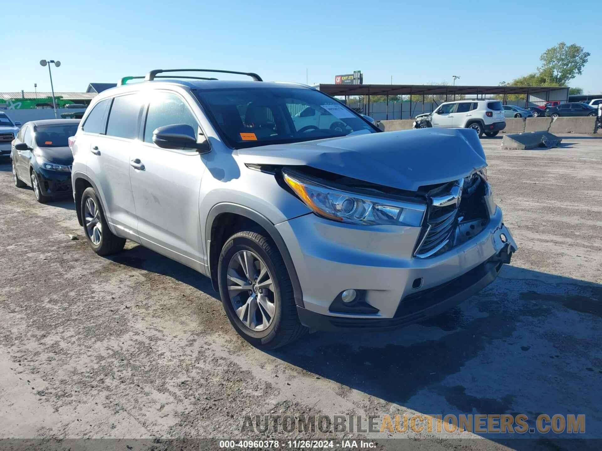 5TDJKRFH5FS203441 TOYOTA HIGHLANDER 2015