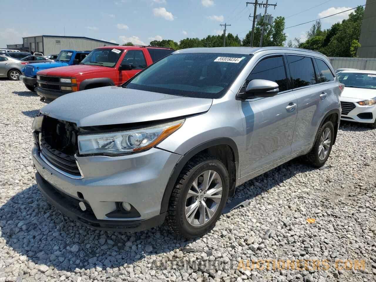 5TDJKRFH5FS212902 TOYOTA HIGHLANDER 2015