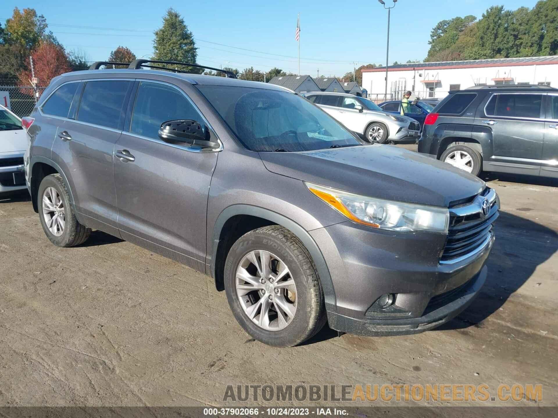 5TDJKRFH5FS223852 TOYOTA HIGHLANDER 2015