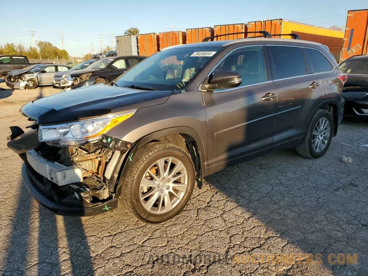 5TDJKRFH5FS224774 TOYOTA HIGHLANDER 2015