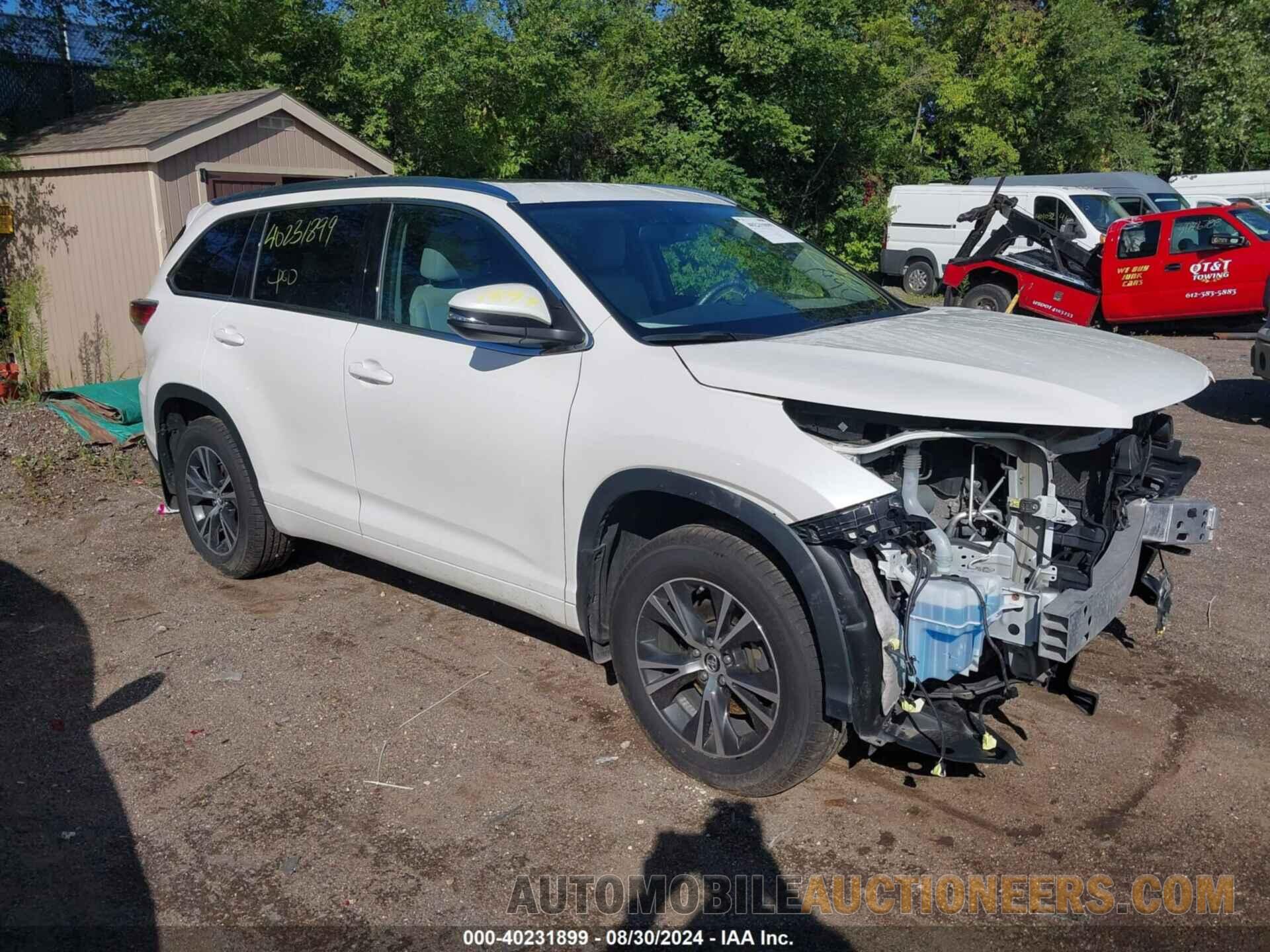 5TDJKRFH5GS225554 TOYOTA HIGHLANDER 2016