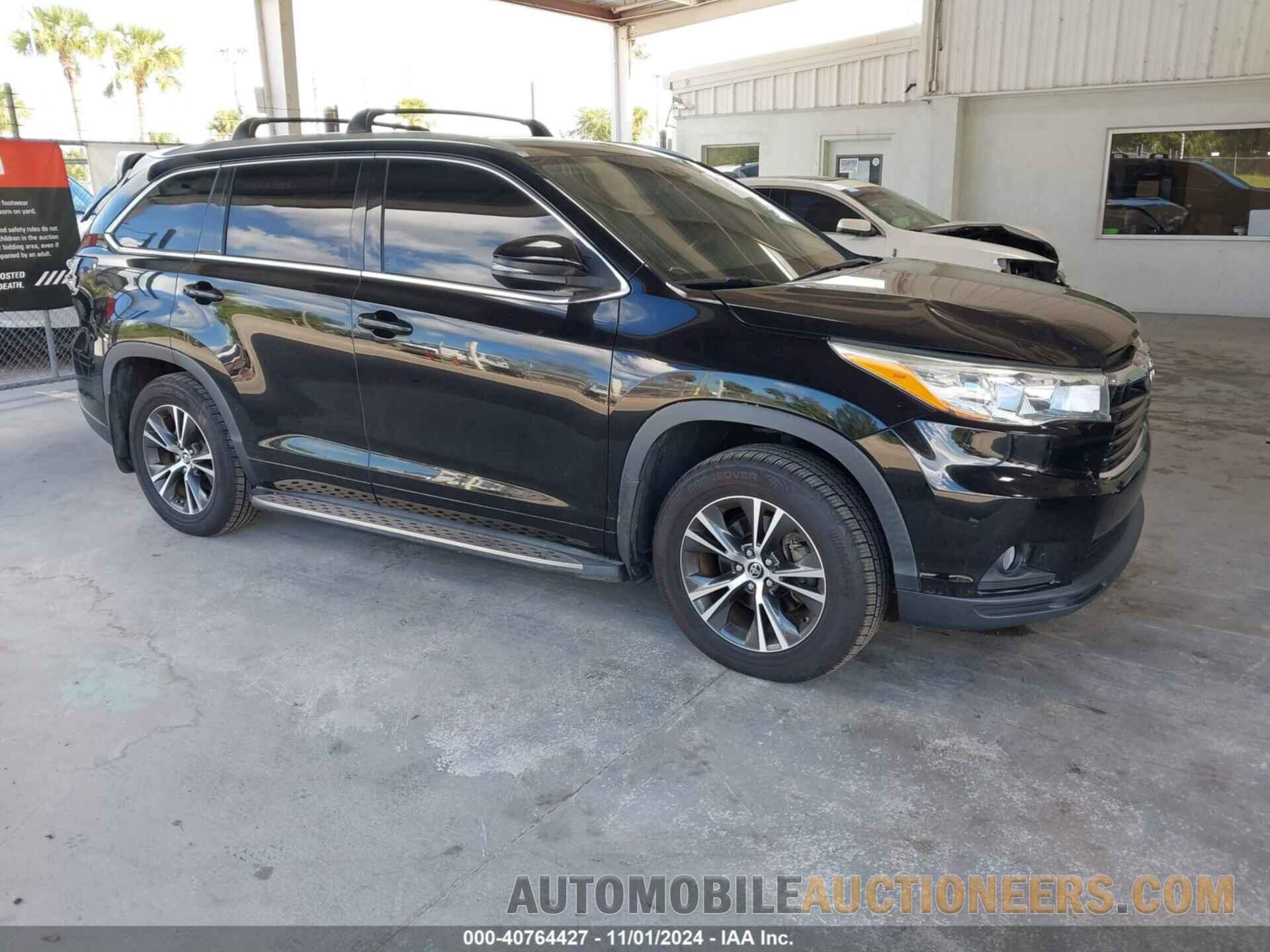 5TDJKRFH5GS250468 TOYOTA HIGHLANDER 2016