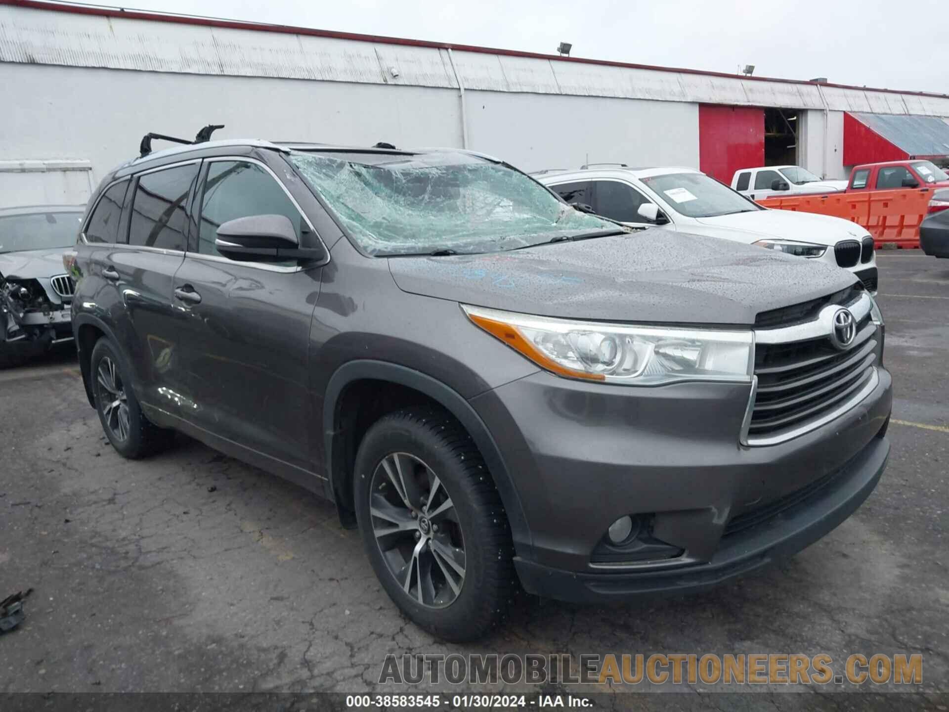 5TDJKRFH5GS257050 TOYOTA HIGHLANDER 2016