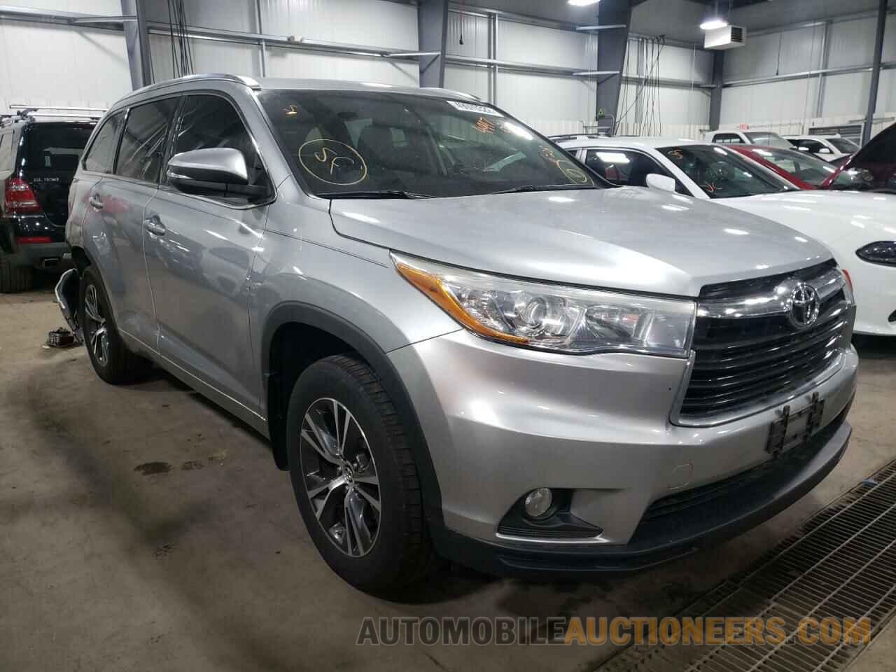 5TDJKRFH5GS279307 TOYOTA HIGHLANDER 2016