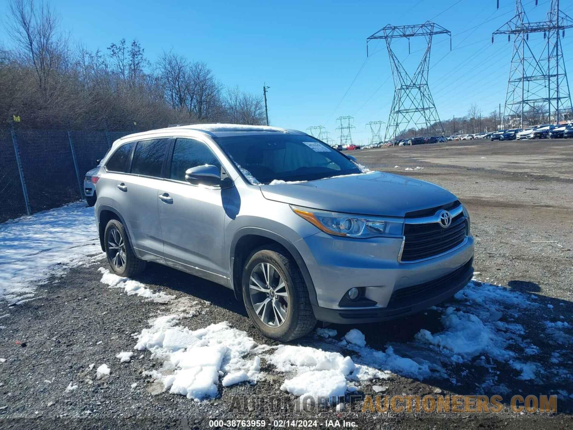 5TDJKRFH5GS290341 TOYOTA HIGHLANDER 2016