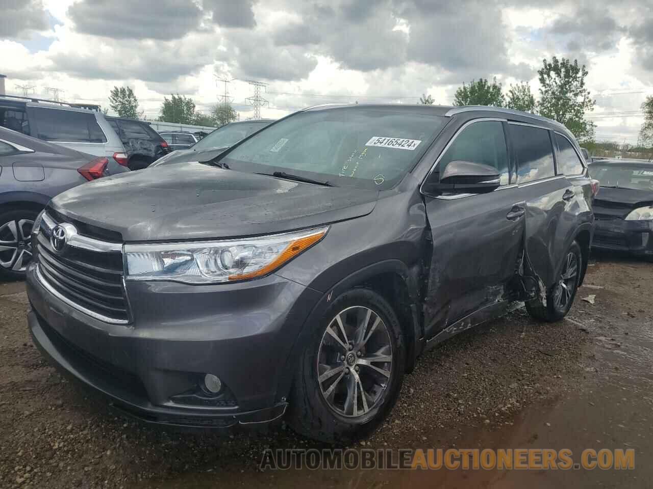 5TDJKRFH5GS297404 TOYOTA HIGHLANDER 2016