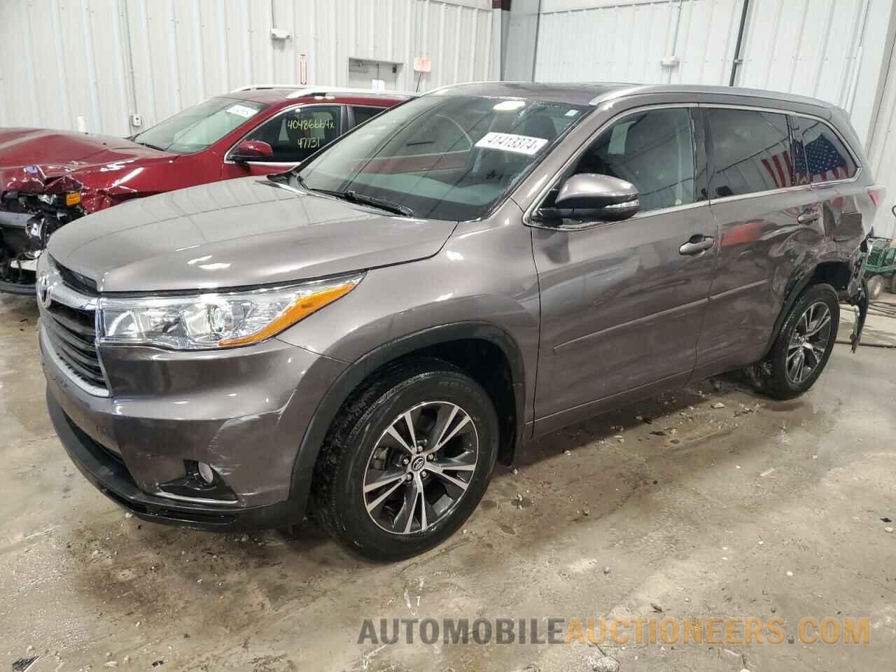 5TDJKRFH5GS331177 TOYOTA HIGHLANDER 2016