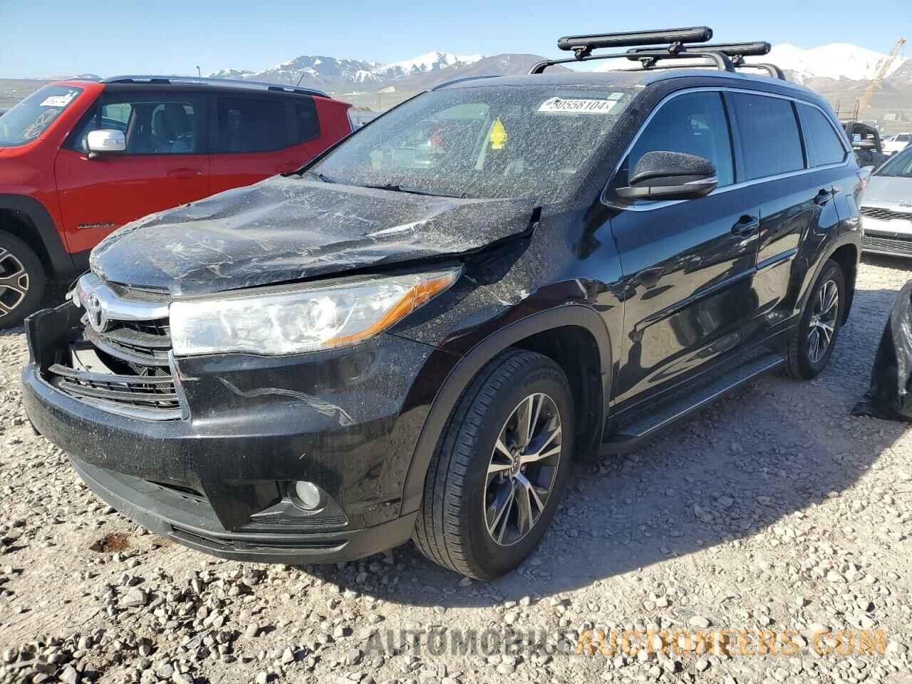 5TDJKRFH5GS346066 TOYOTA HIGHLANDER 2016