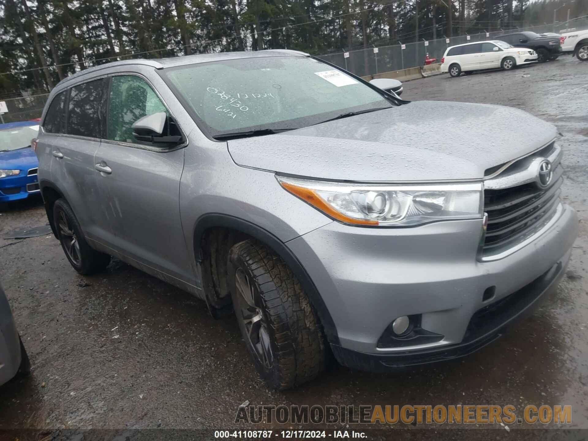 5TDJKRFH5GS356421 TOYOTA HIGHLANDER 2016