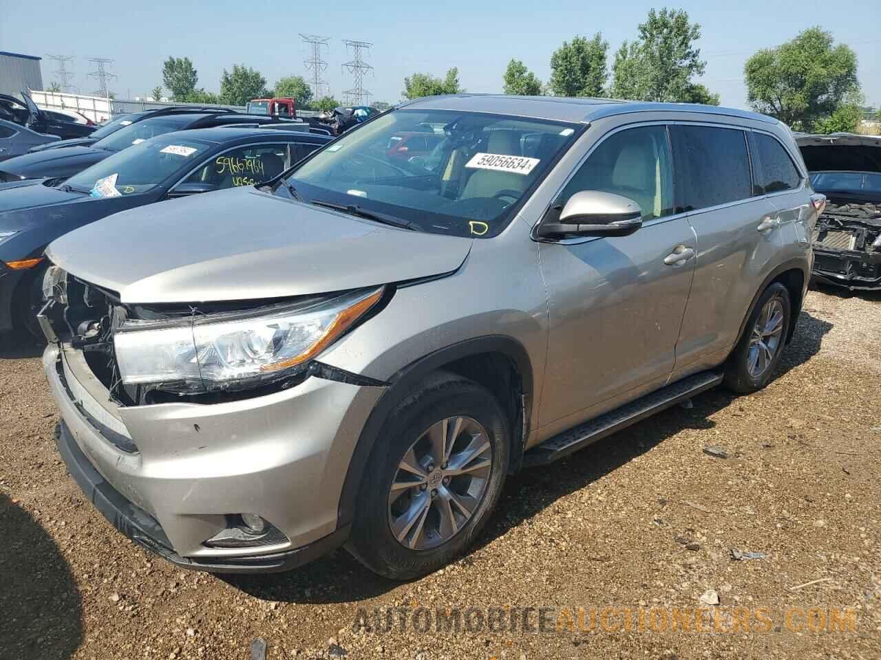 5TDJKRFH6FS075050 TOYOTA HIGHLANDER 2015