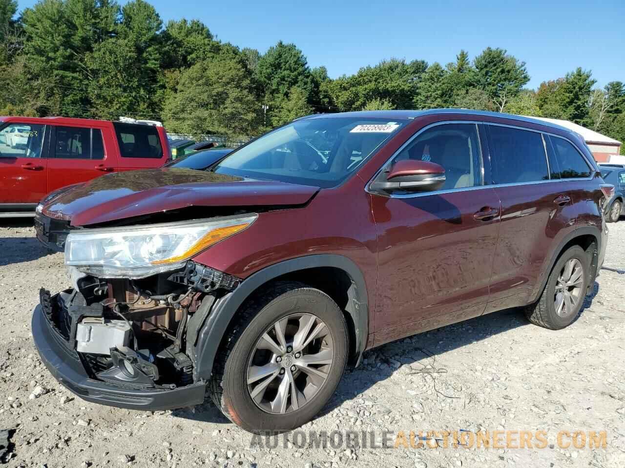 5TDJKRFH6FS101047 TOYOTA HIGHLANDER 2015