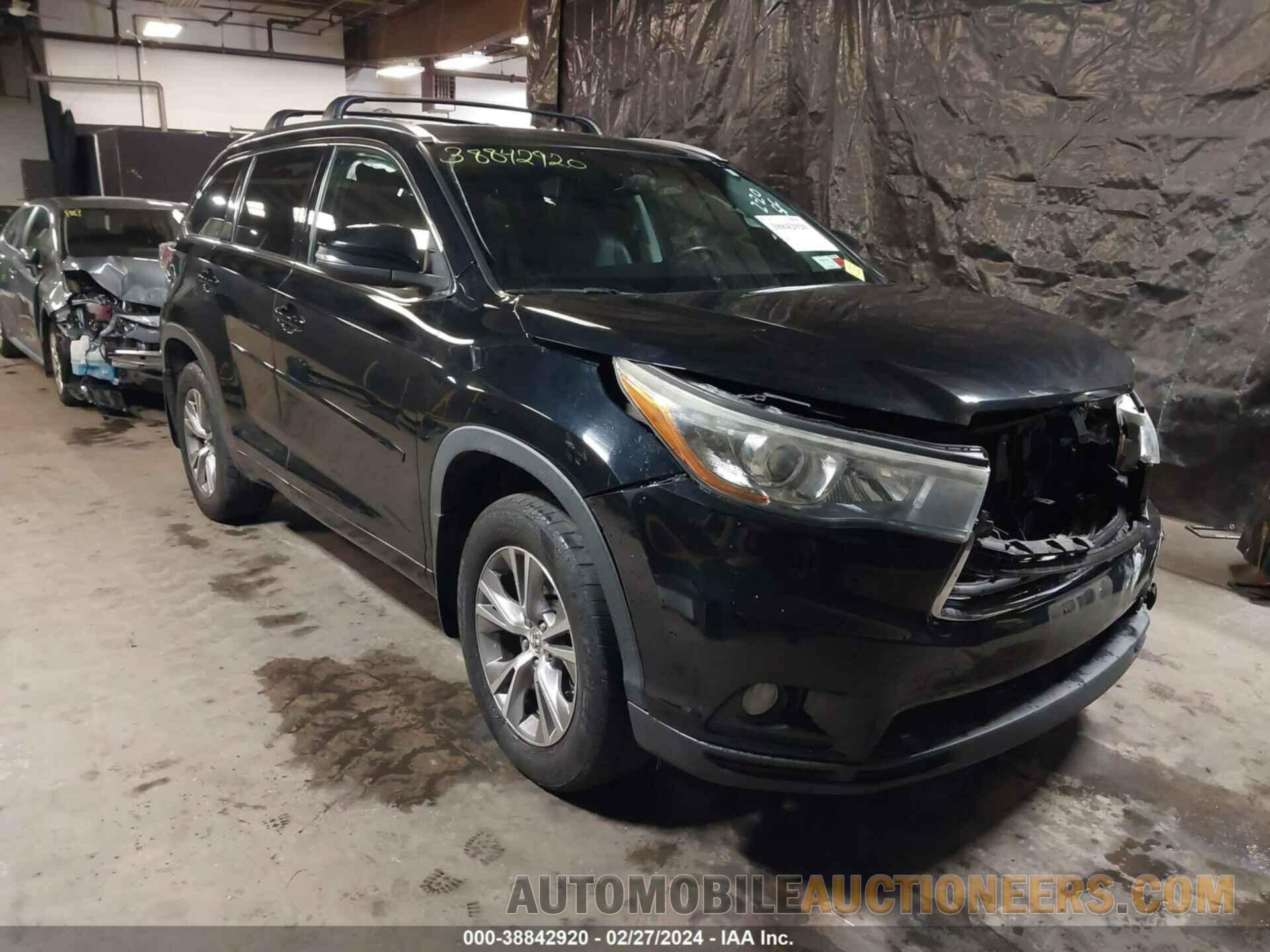 5TDJKRFH6FS120682 TOYOTA HIGHLANDER 2015