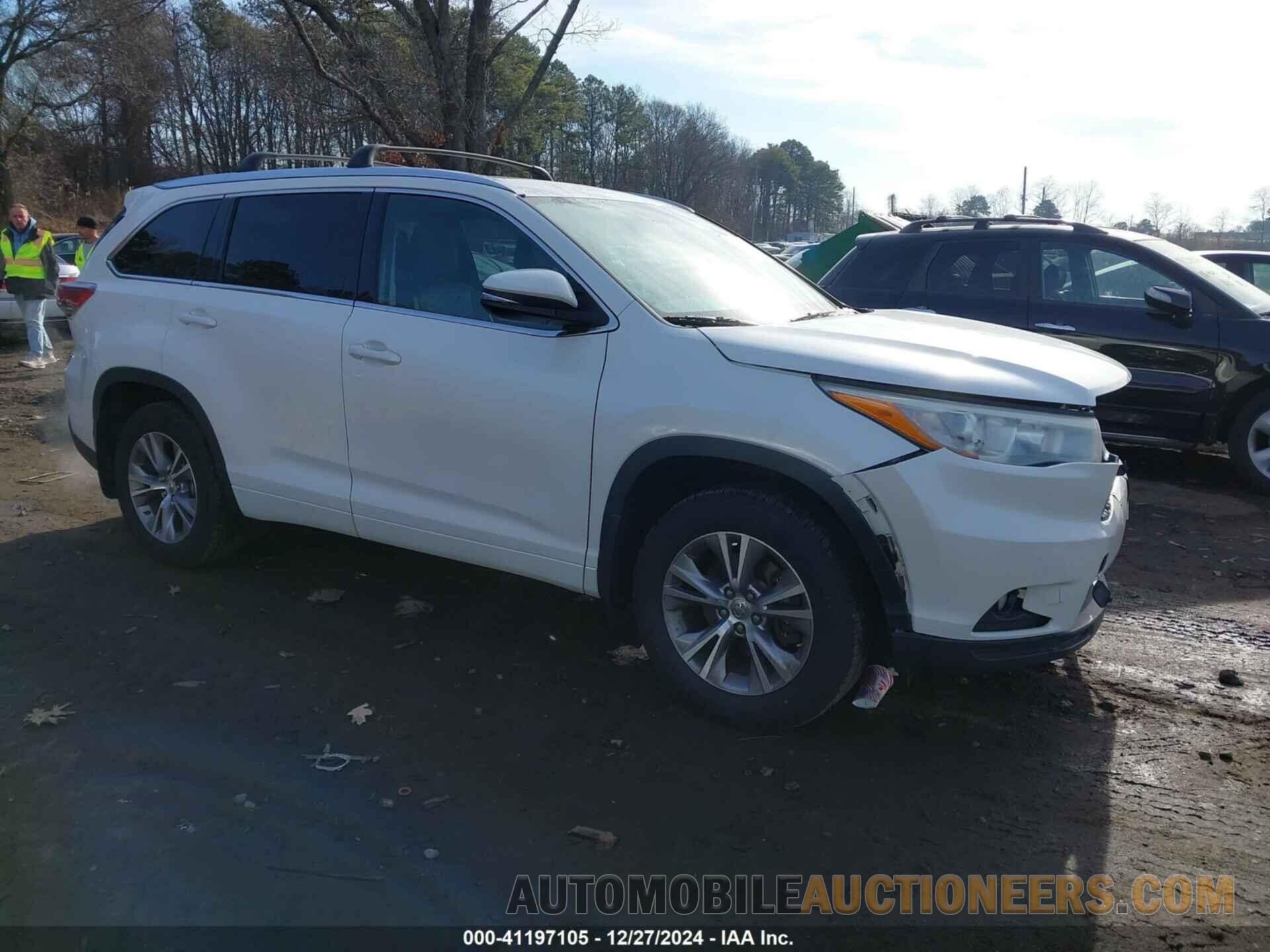 5TDJKRFH6FS128314 TOYOTA HIGHLANDER 2015