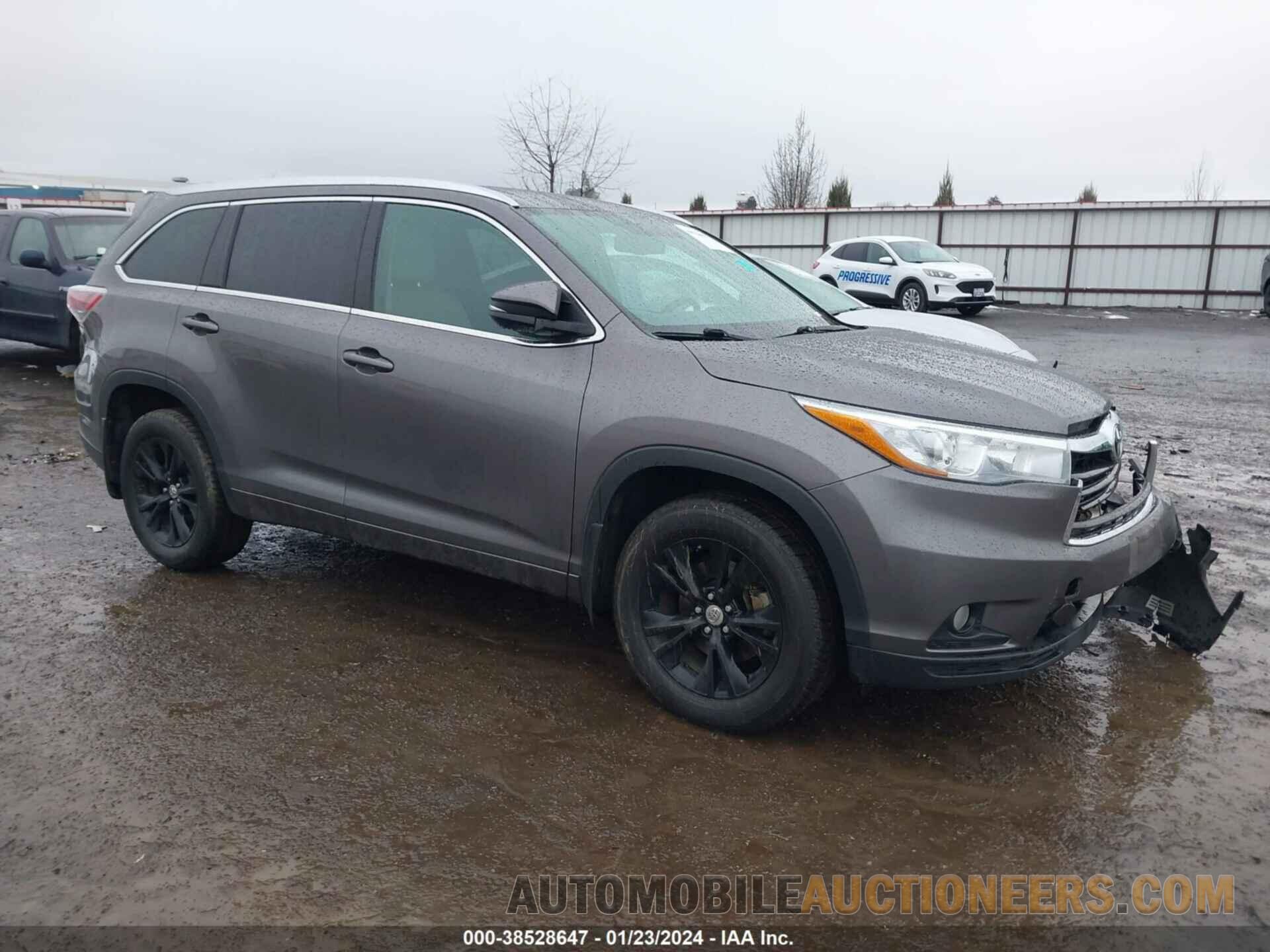 5TDJKRFH6FS136686 TOYOTA HIGHLANDER 2015