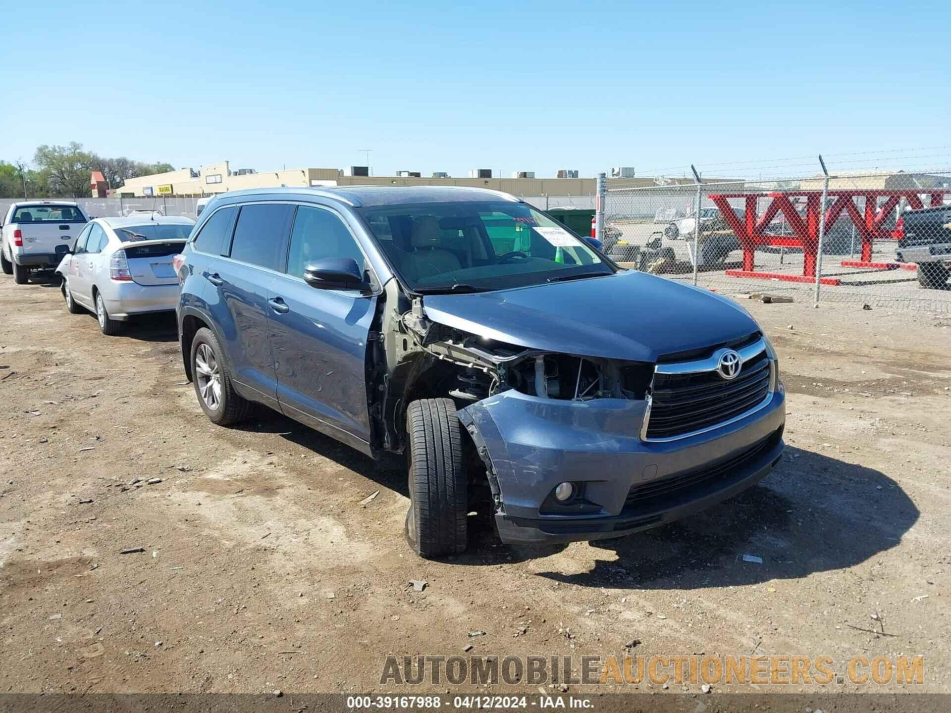 5TDJKRFH6FS144772 TOYOTA HIGHLANDER 2015