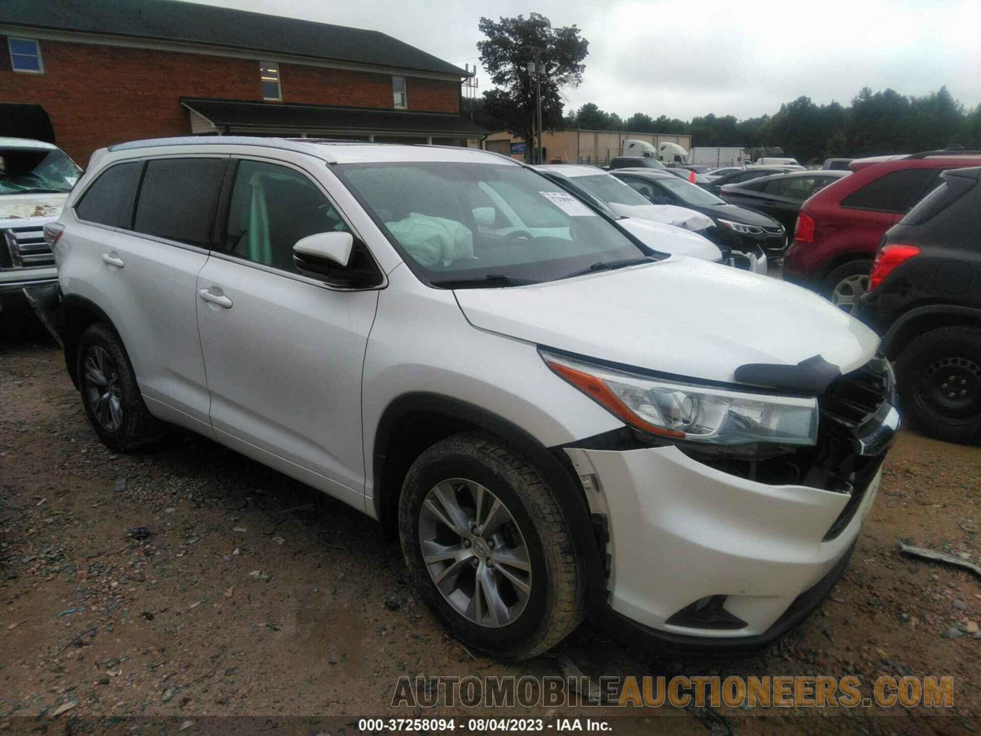 5TDJKRFH6FS154170 TOYOTA HIGHLANDER 2015