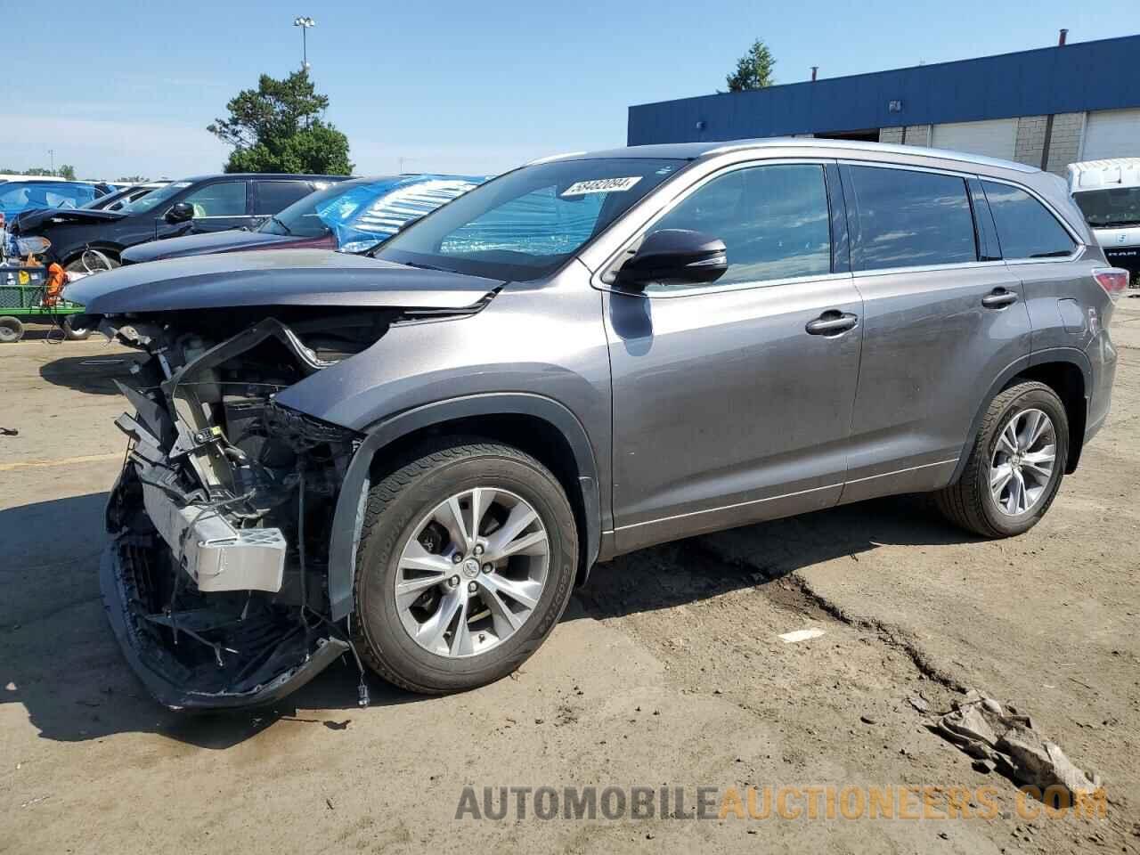 5TDJKRFH6FS157358 TOYOTA HIGHLANDER 2015