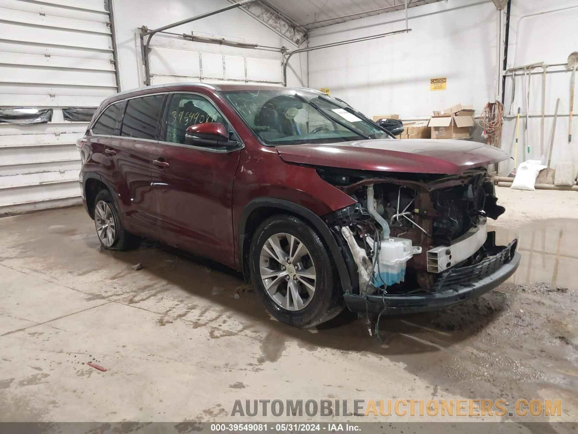 5TDJKRFH6FS188108 TOYOTA HIGHLANDER 2015