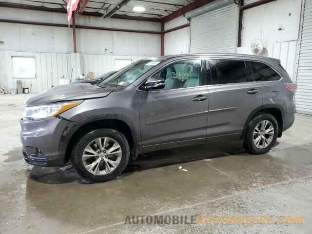 5TDJKRFH6FS204601 TOYOTA HIGHLANDER 2015