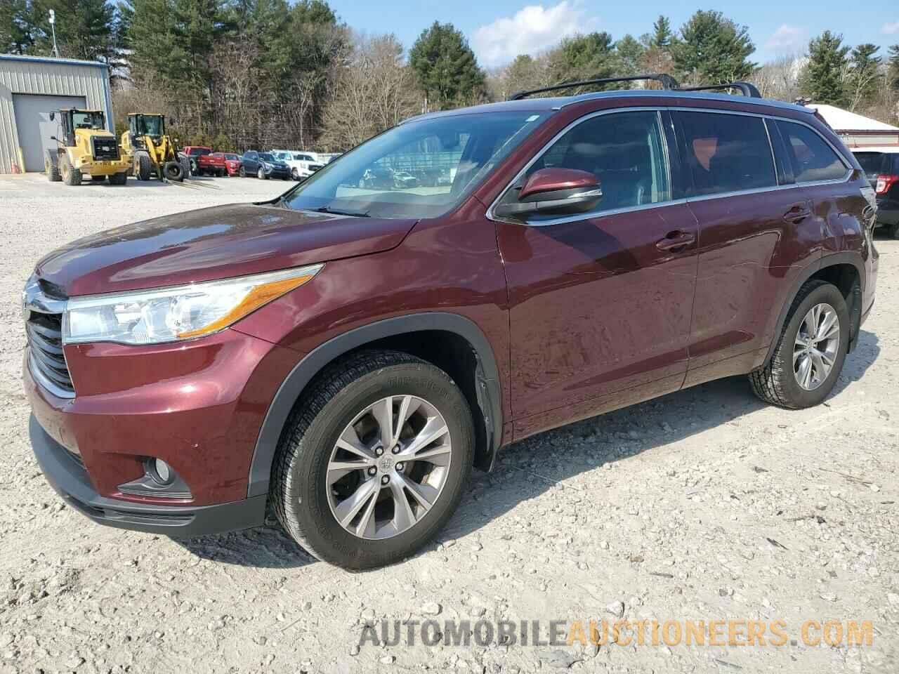 5TDJKRFH6FS206221 TOYOTA HIGHLANDER 2015