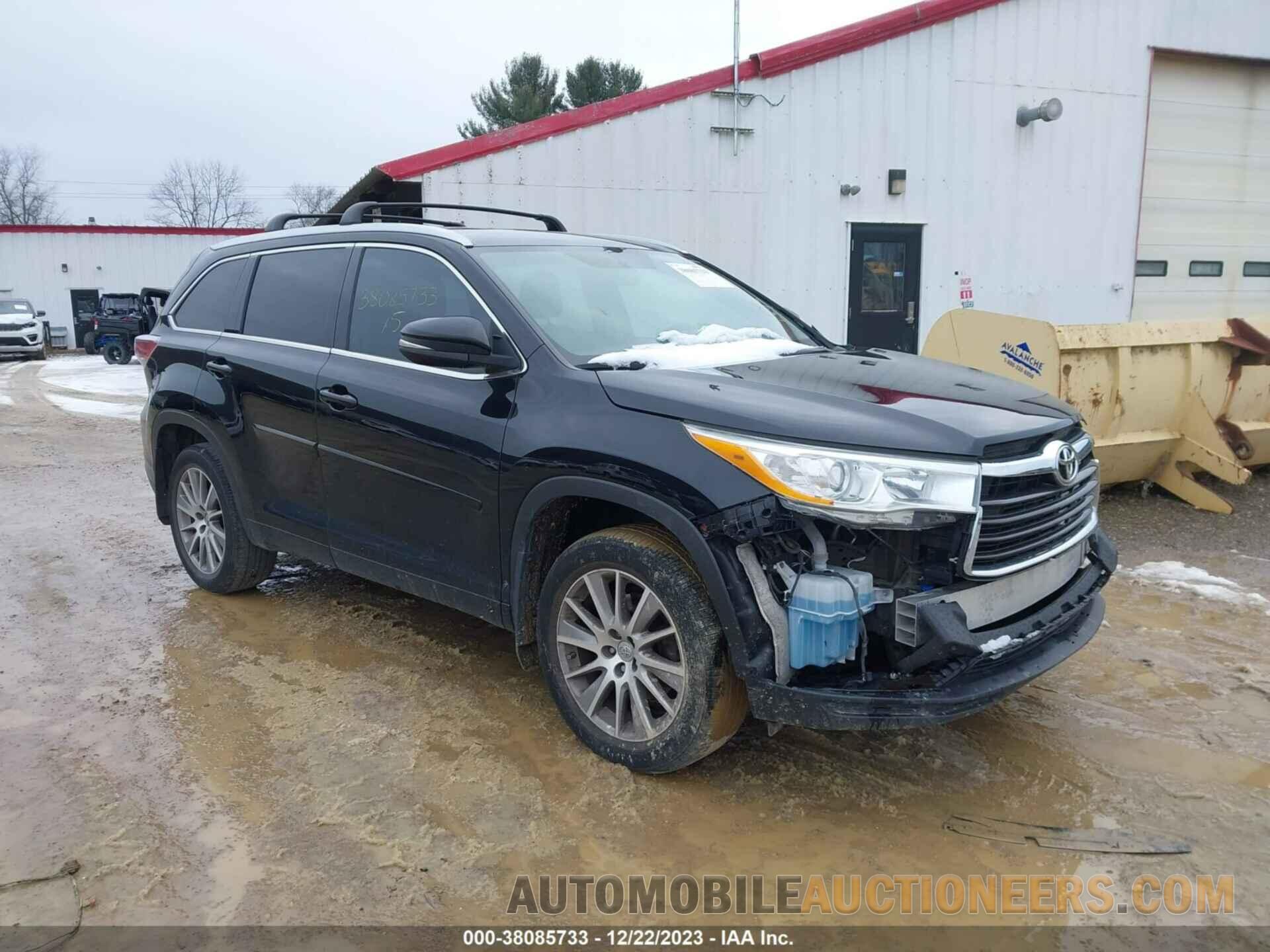 5TDJKRFH6FS212746 TOYOTA HIGHLANDER 2015