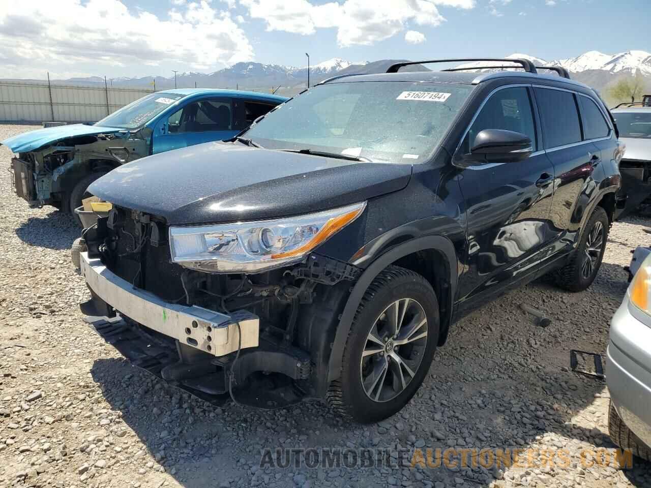 5TDJKRFH6GS241889 TOYOTA HIGHLANDER 2016