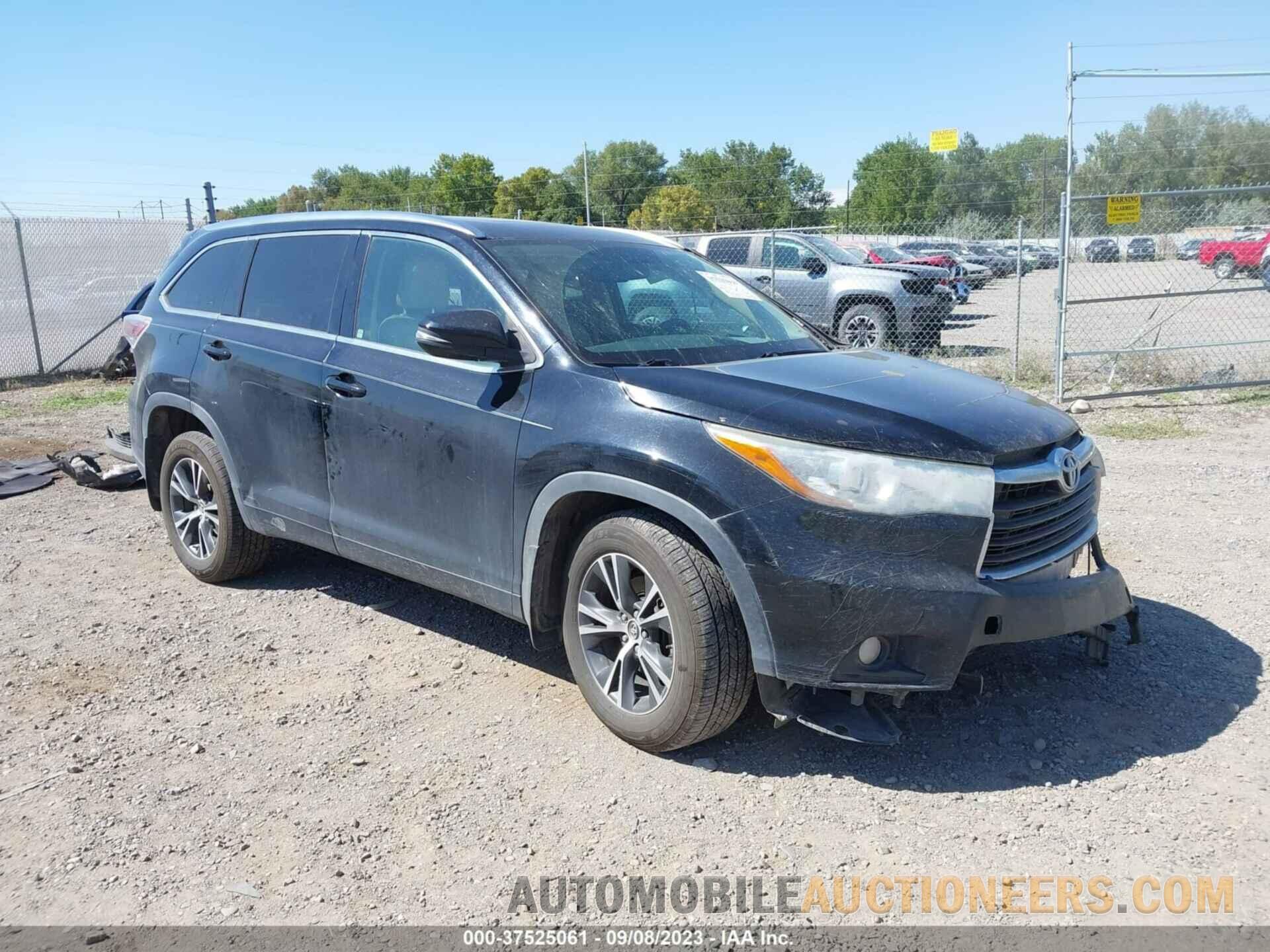 5TDJKRFH6GS251340 TOYOTA HIGHLANDER 2016