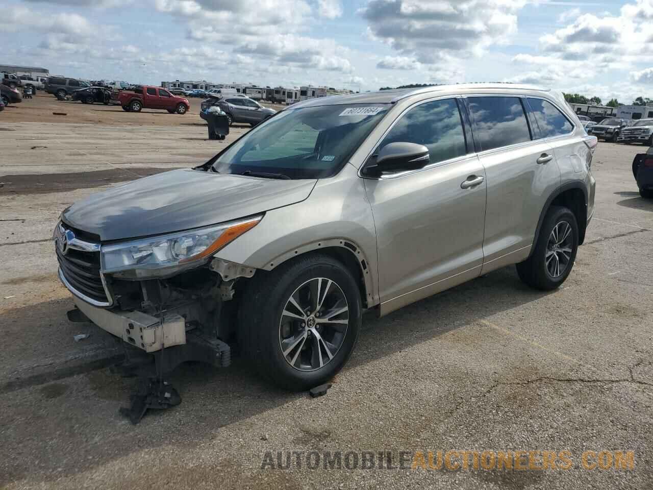 5TDJKRFH6GS255145 TOYOTA HIGHLANDER 2016