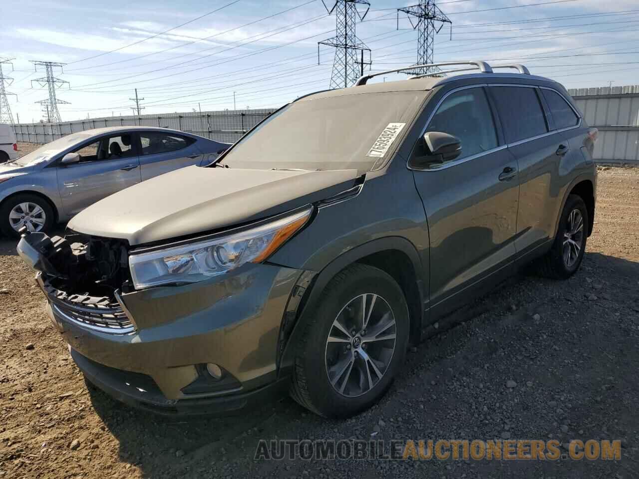 5TDJKRFH6GS324884 TOYOTA HIGHLANDER 2016