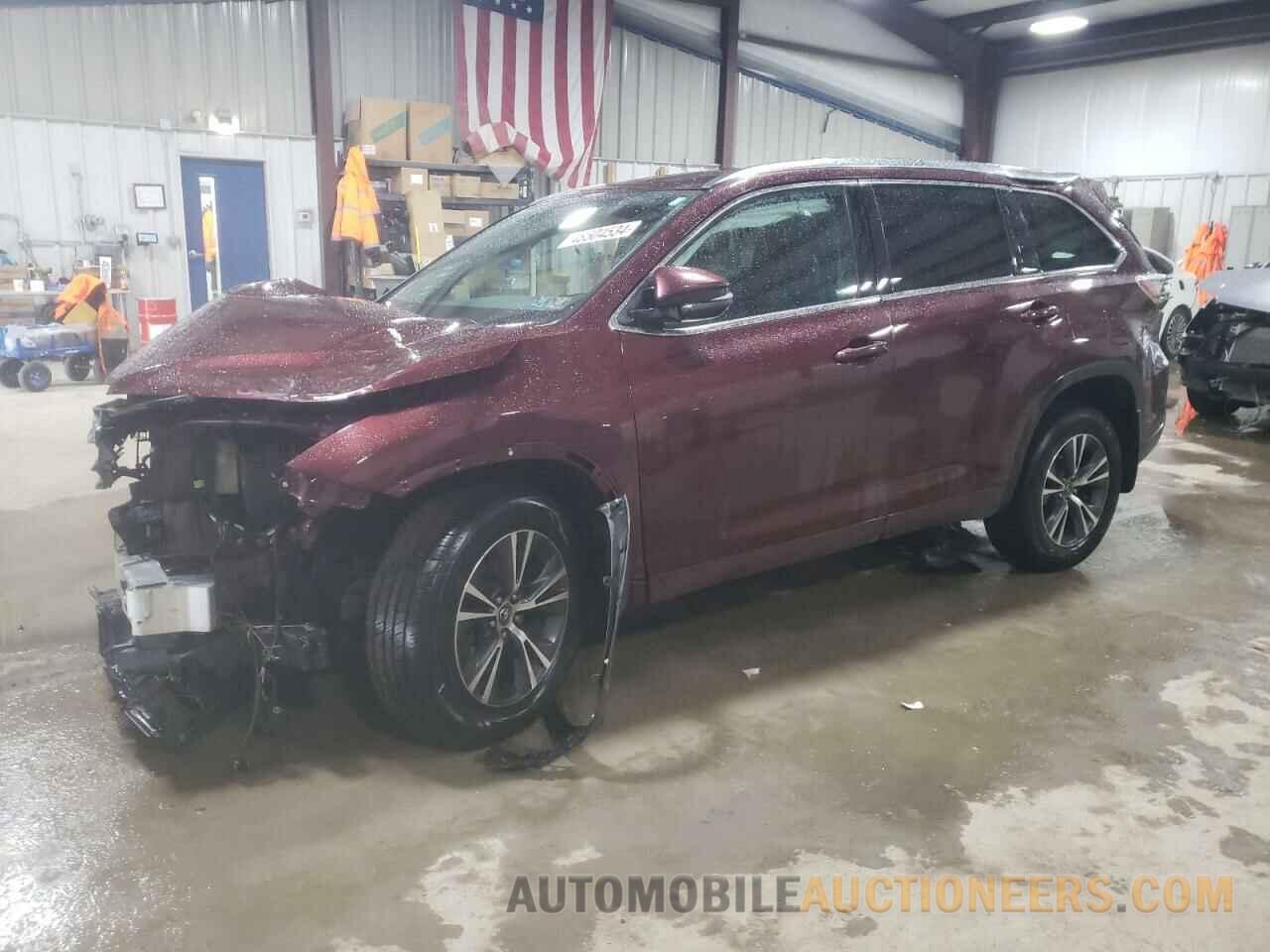 5TDJKRFH6GS326649 TOYOTA HIGHLANDER 2016