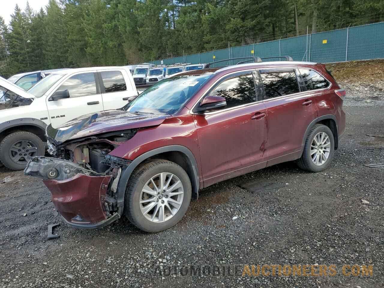 5TDJKRFH6GS347923 TOYOTA HIGHLANDER 2016