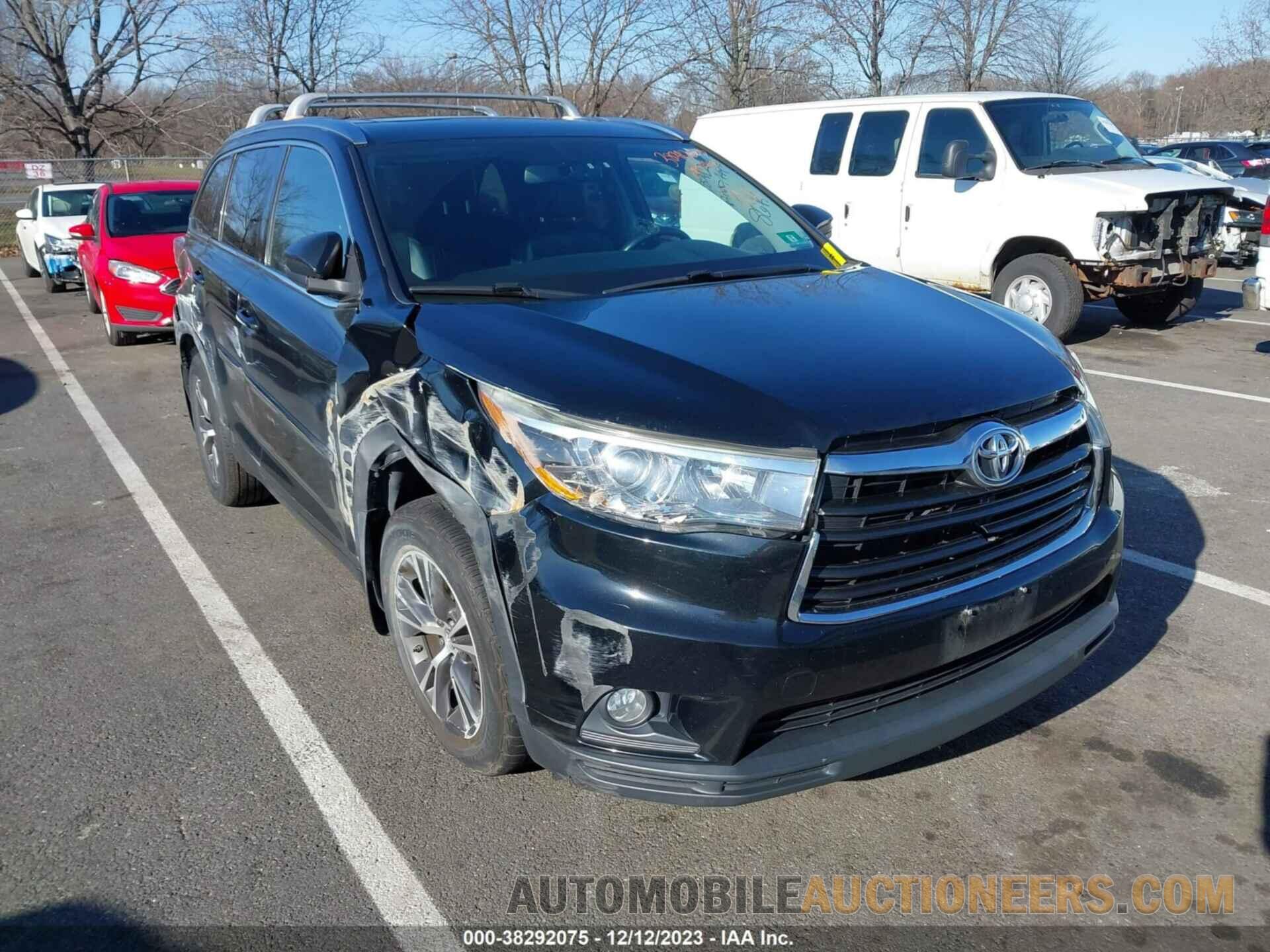 5TDJKRFH6GS355276 TOYOTA HIGHLANDER 2016