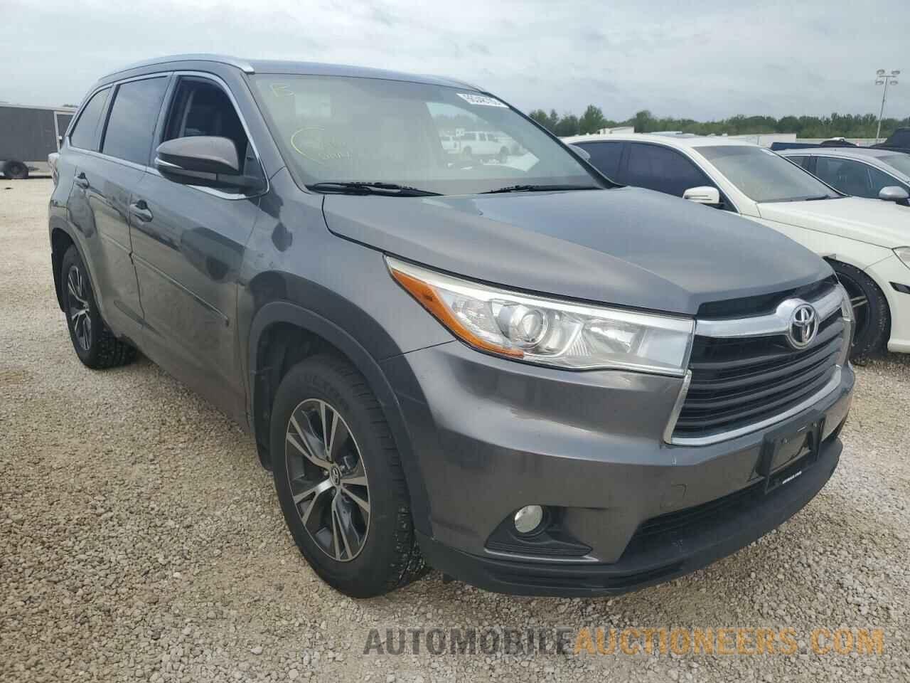 5TDJKRFH6GS500445 TOYOTA HIGHLANDER 2016