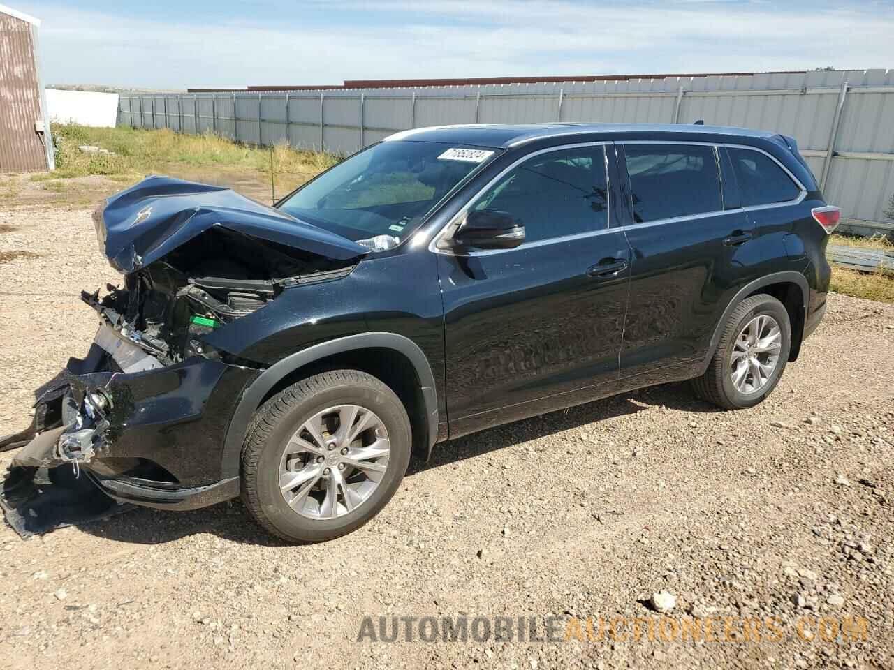 5TDJKRFH7FS073307 TOYOTA HIGHLANDER 2015