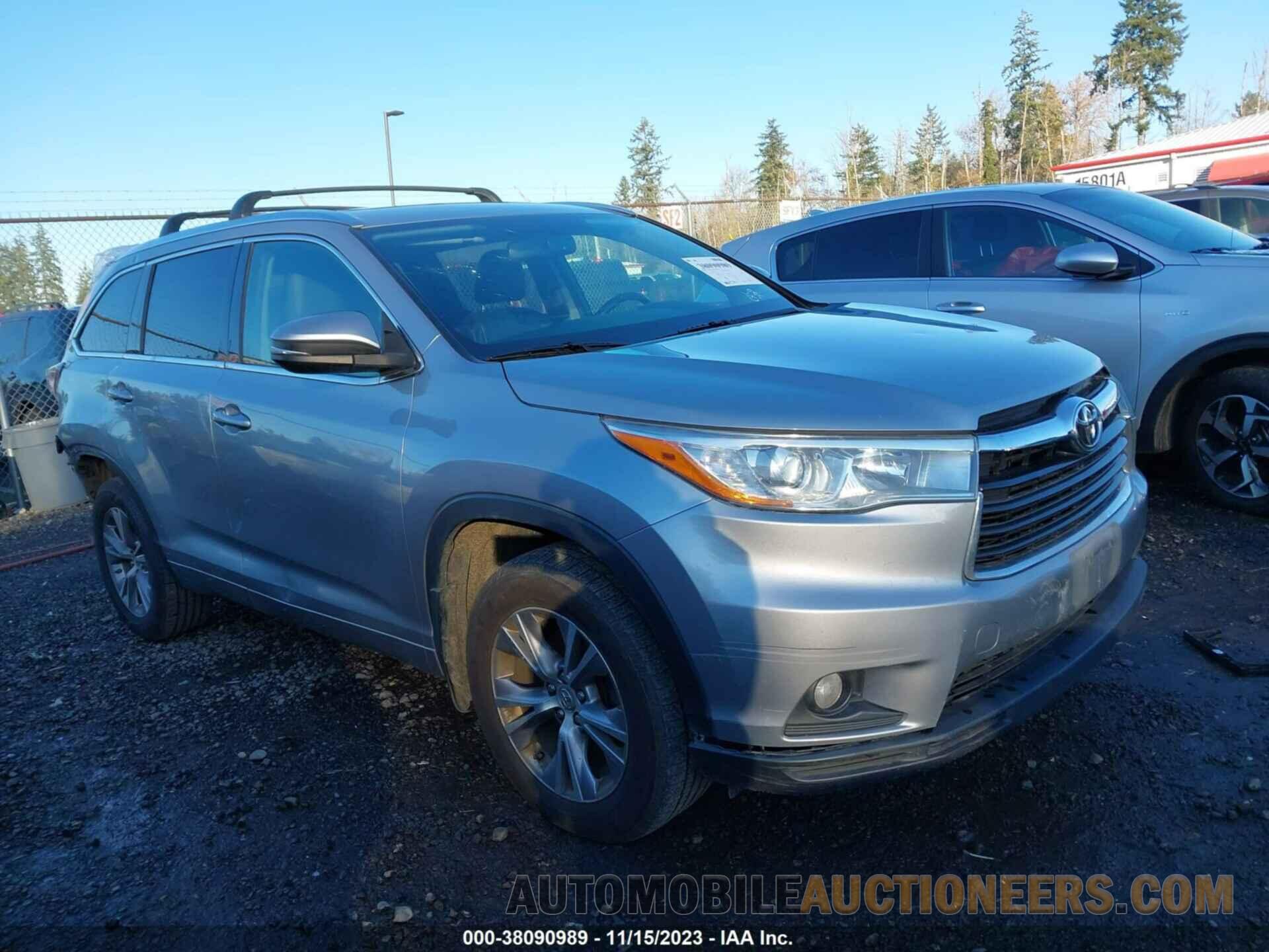 5TDJKRFH7FS080385 TOYOTA HIGHLANDER 2015