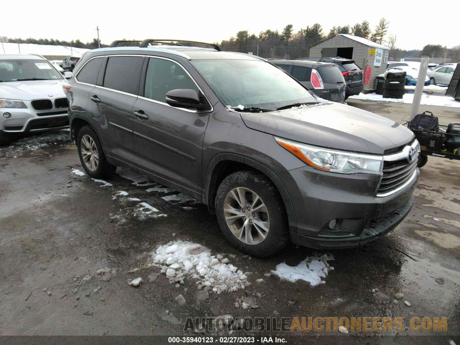 5TDJKRFH7FS088180 TOYOTA HIGHLANDER 2015