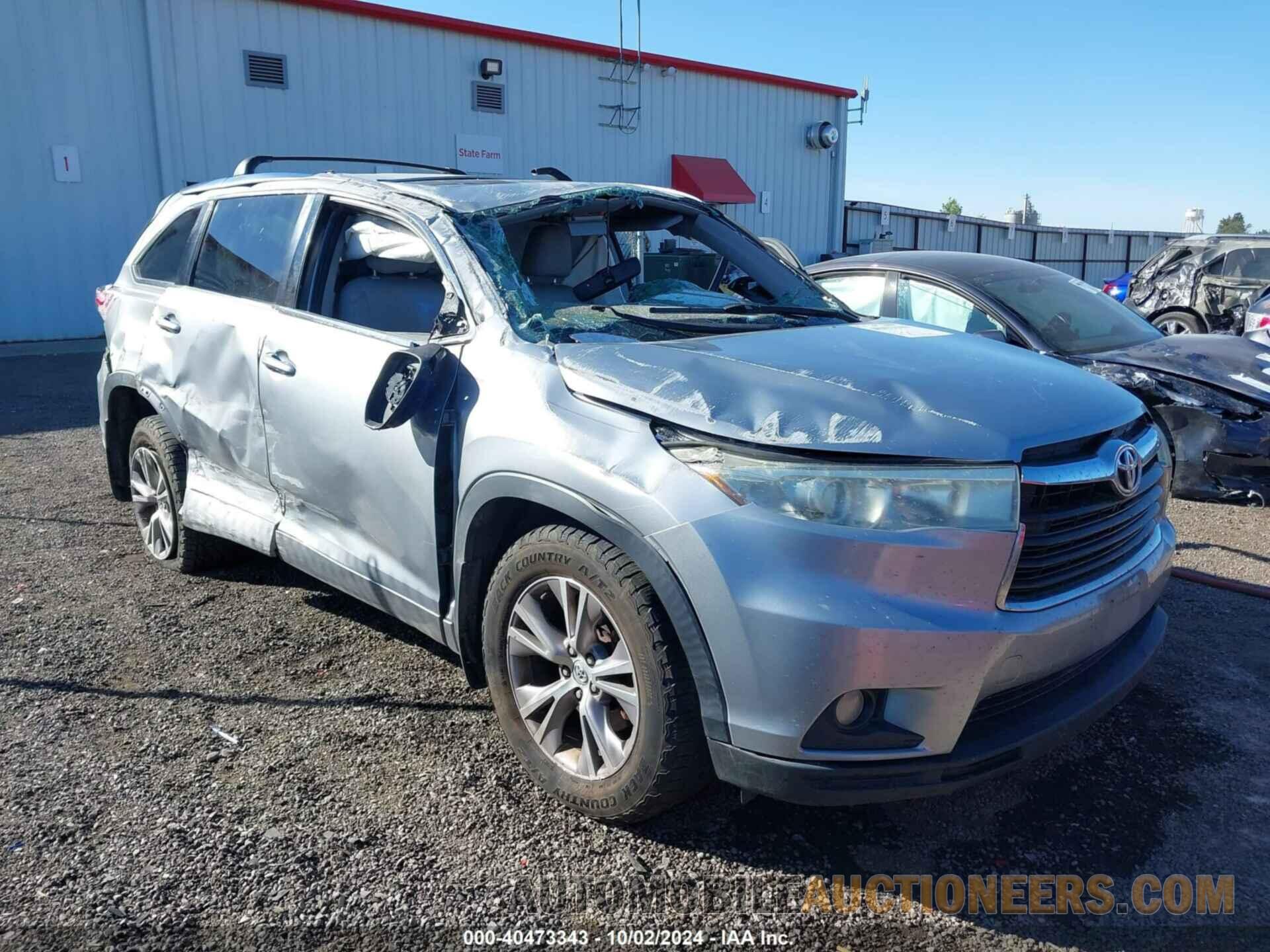 5TDJKRFH7FS096957 TOYOTA HIGHLANDER 2015