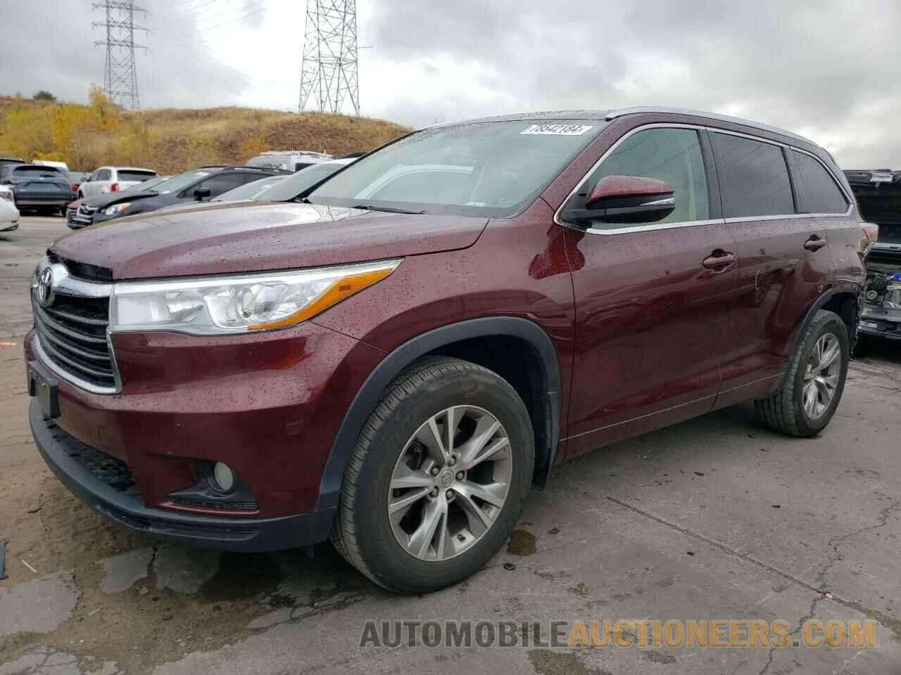 5TDJKRFH7FS124742 TOYOTA HIGHLANDER 2015