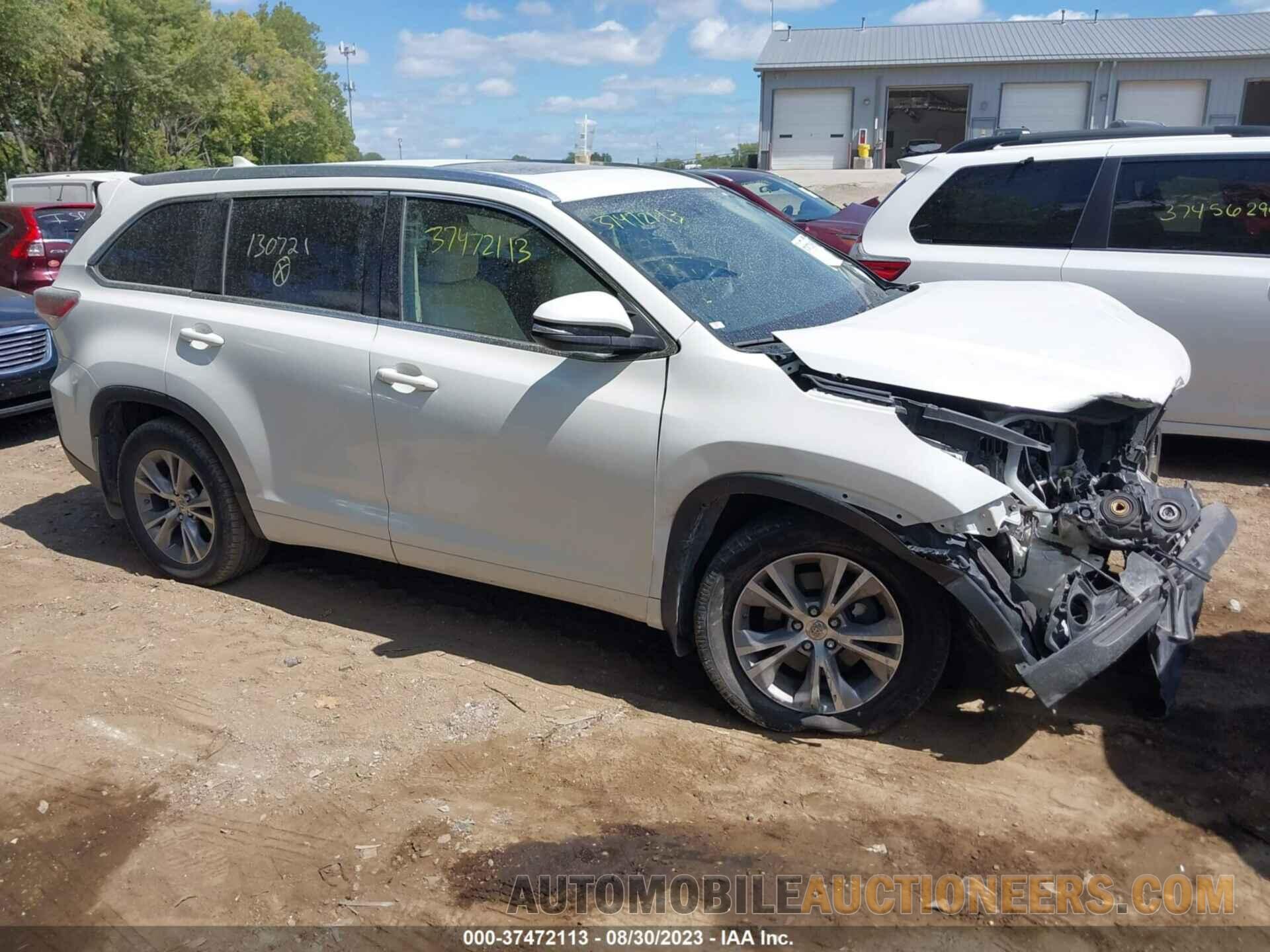 5TDJKRFH7FS130721 TOYOTA HIGHLANDER 2015