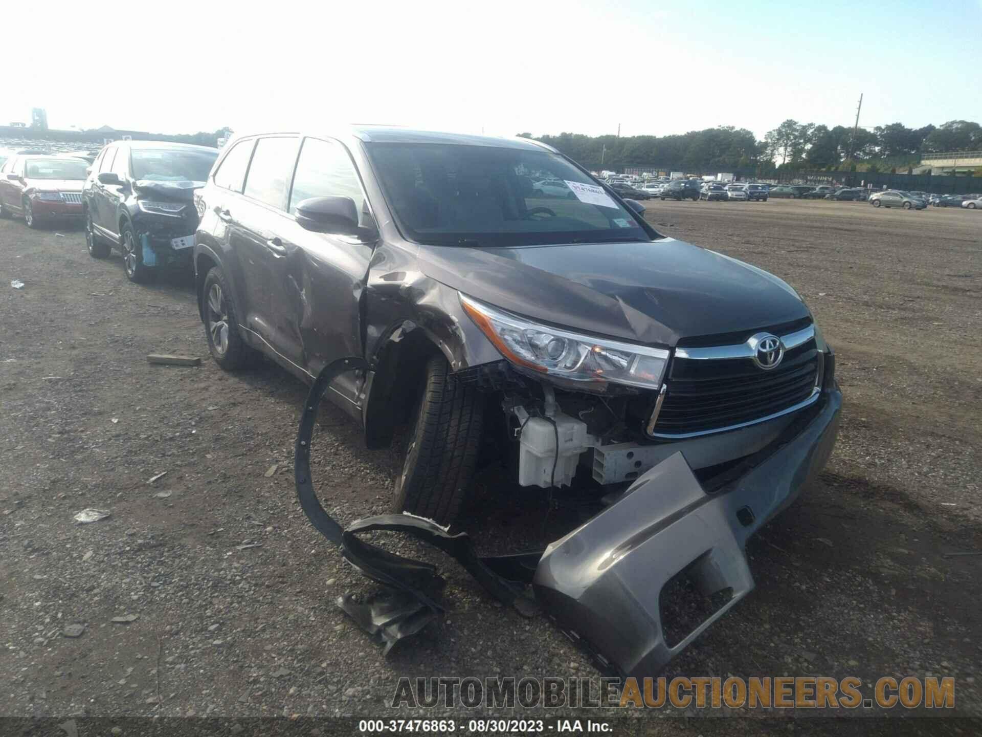 5TDJKRFH7FS142545 TOYOTA HIGHLANDER 2015